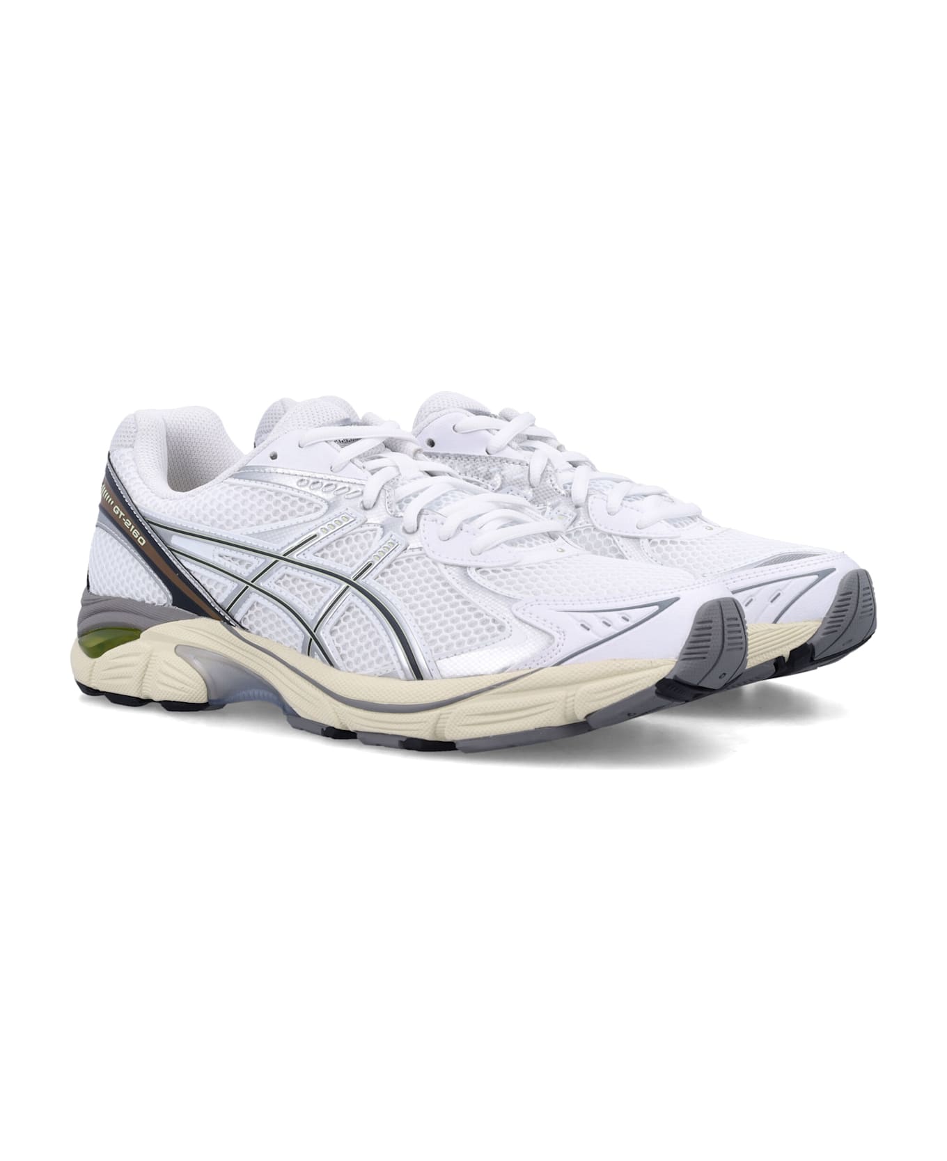 Asics Gt-2160 White Mesh Sneakers - WHITE/SOFT YELLOW