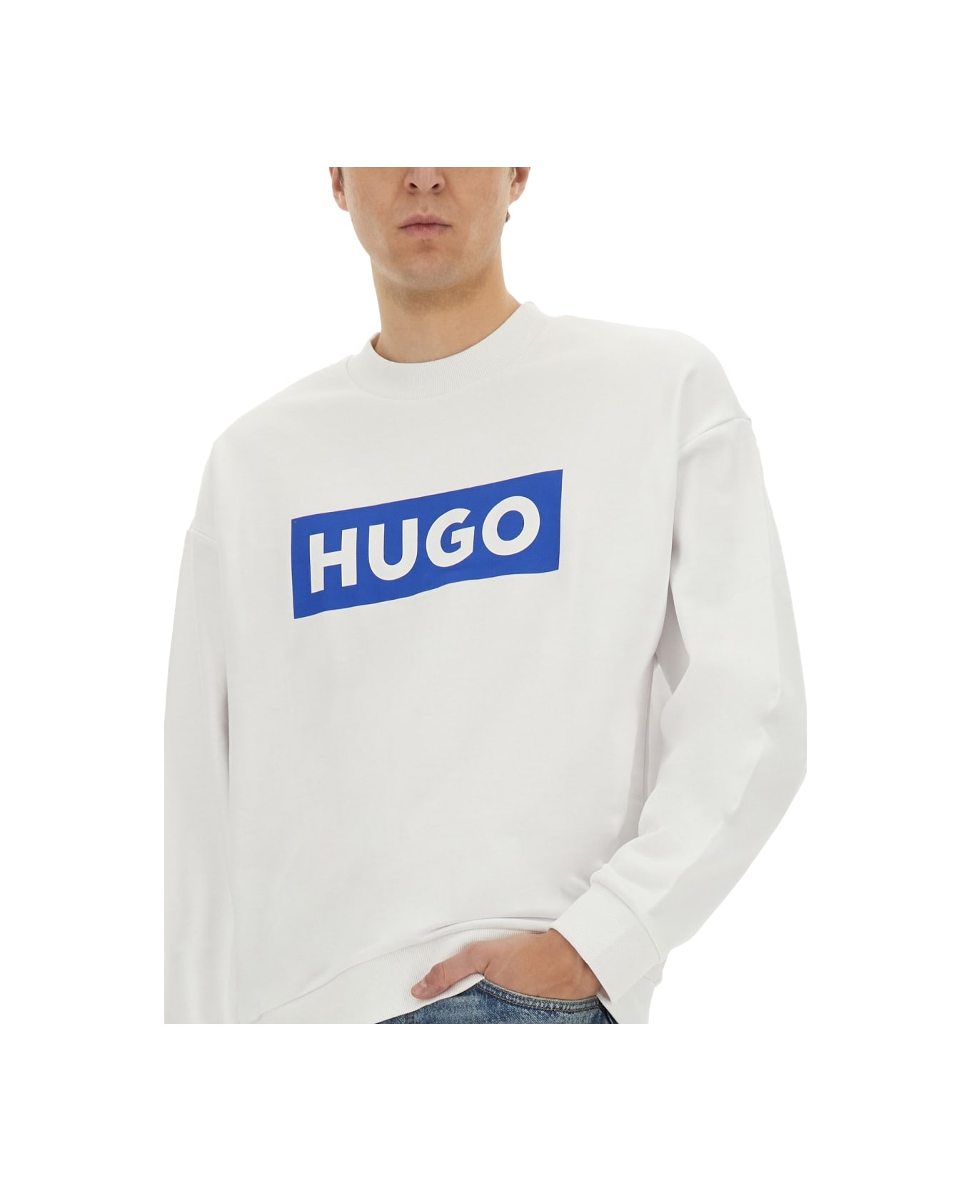 Hugo Boss "niero" Sweatshirt - WHITE