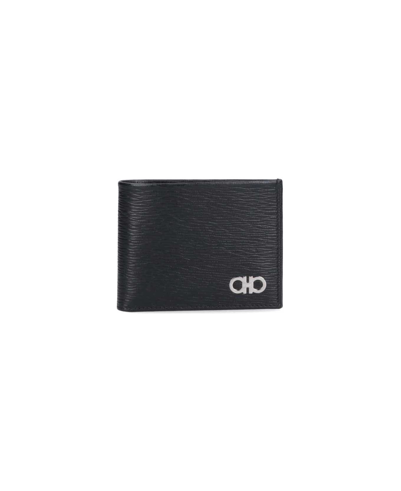 Ferragamo 
gancini
 Bicolor Wallet - Black  