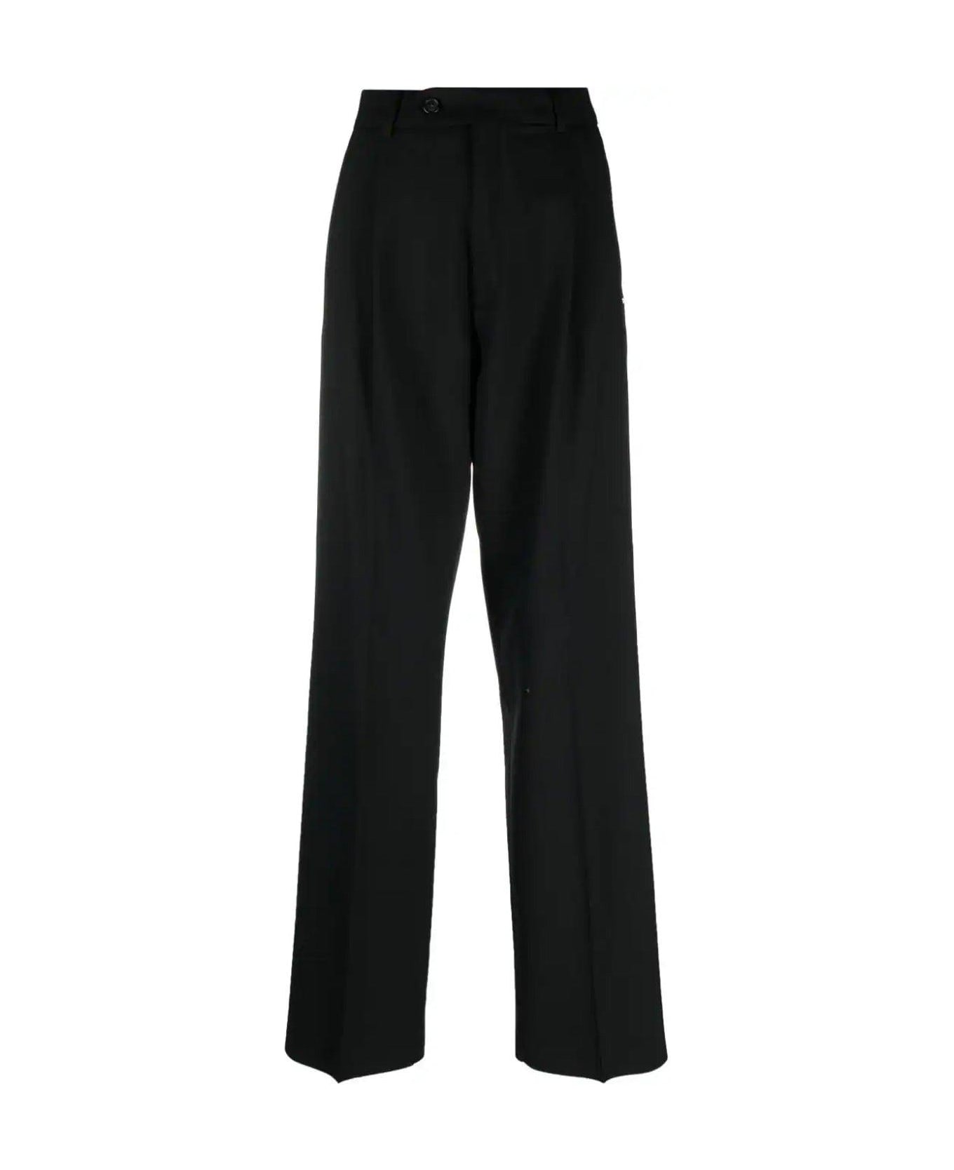 SportMax Pleated Tailored Trousers - NERO