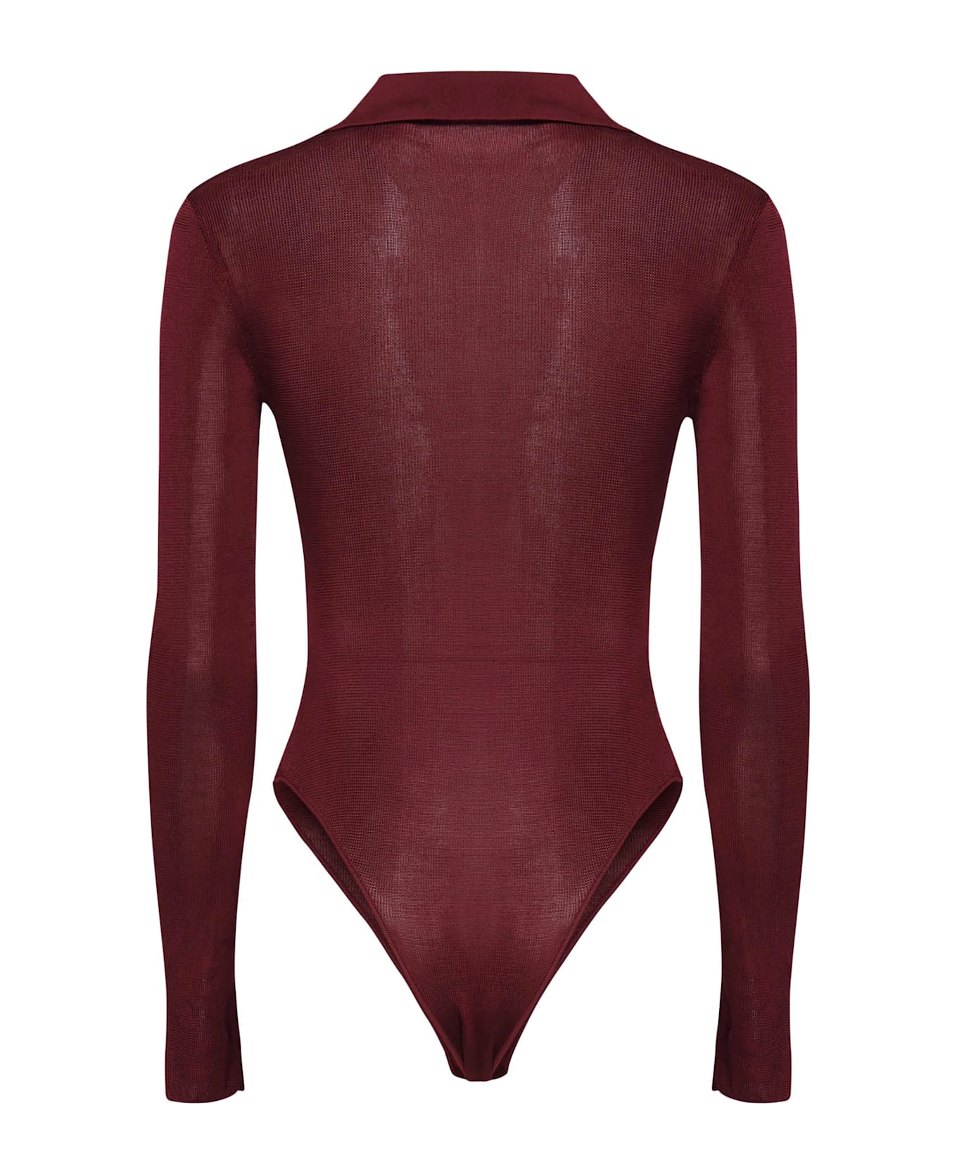 self-portrait Viscose Bodysuit - Purple
