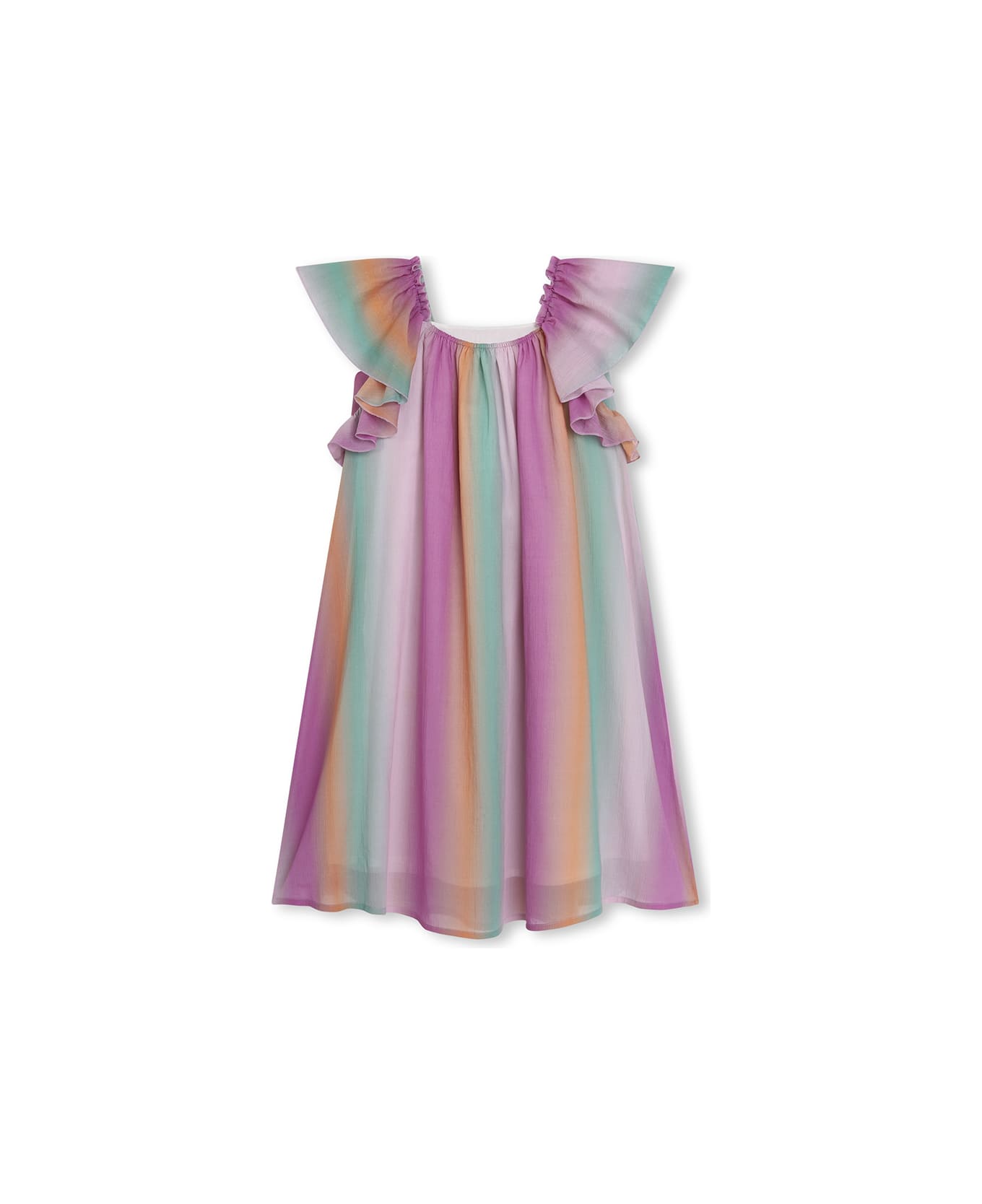 Chloé Multicoloured Cotton Crepe Dress - Multicolour