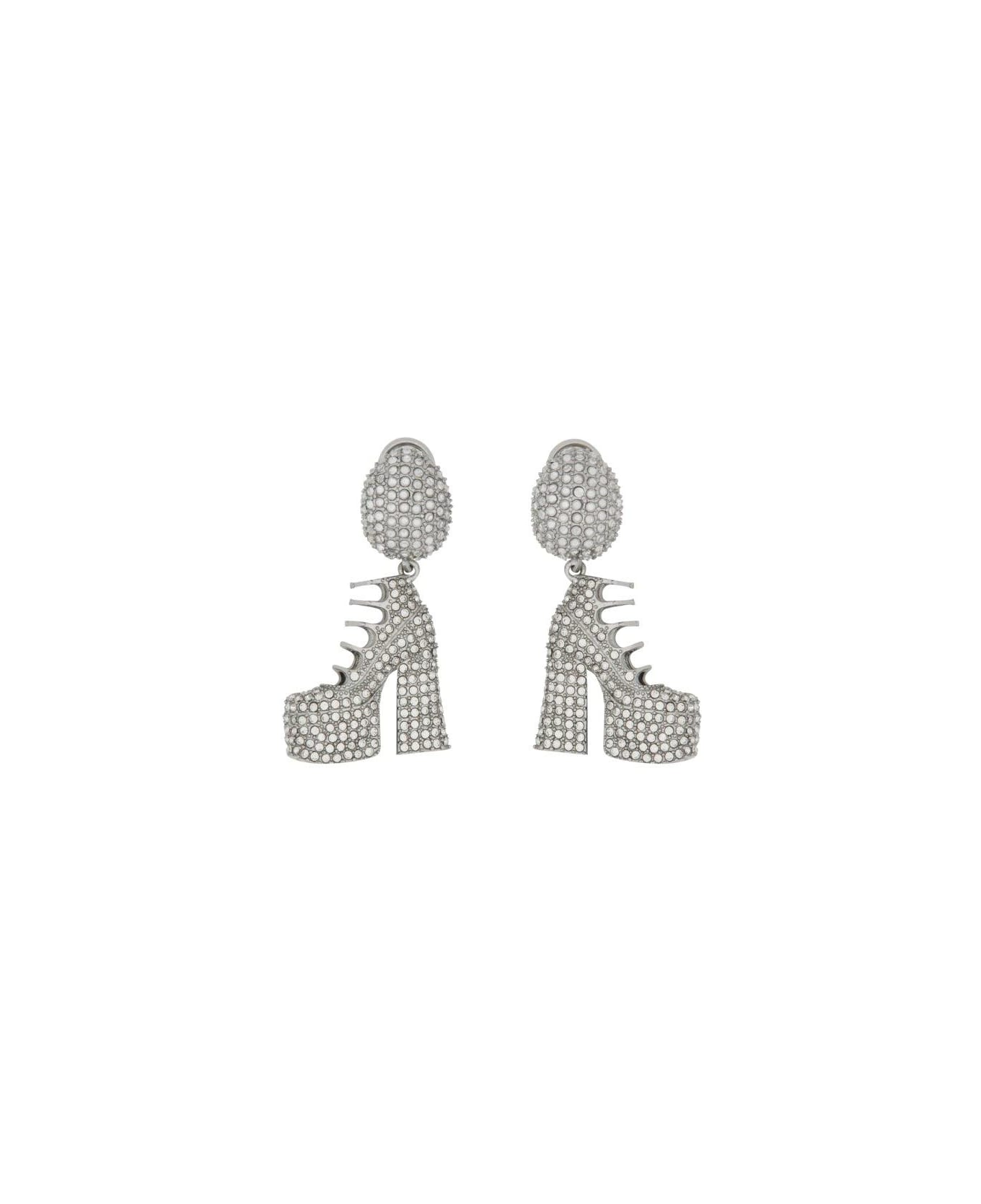 Marc Jacobs The Pave Kiki Boot Earrings - ARGENTO イヤリング