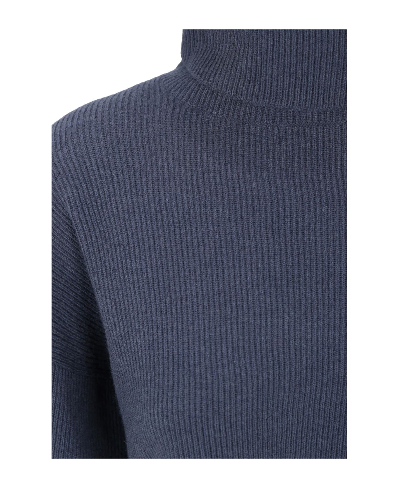 Brunello Cucinelli Turtleneck Sweater - Blue ニットウェア
