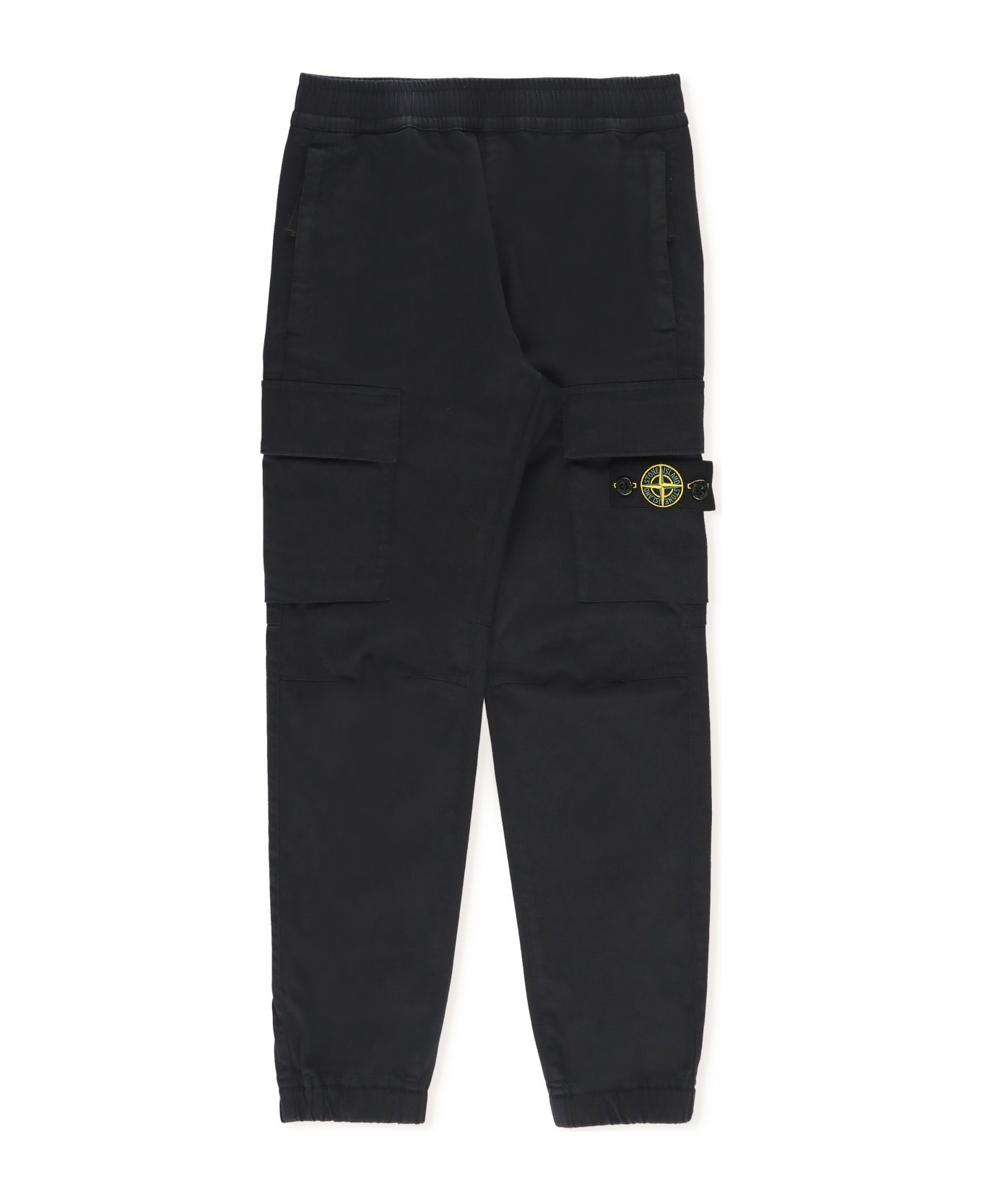 Stone Island Cotton Trousers - Black