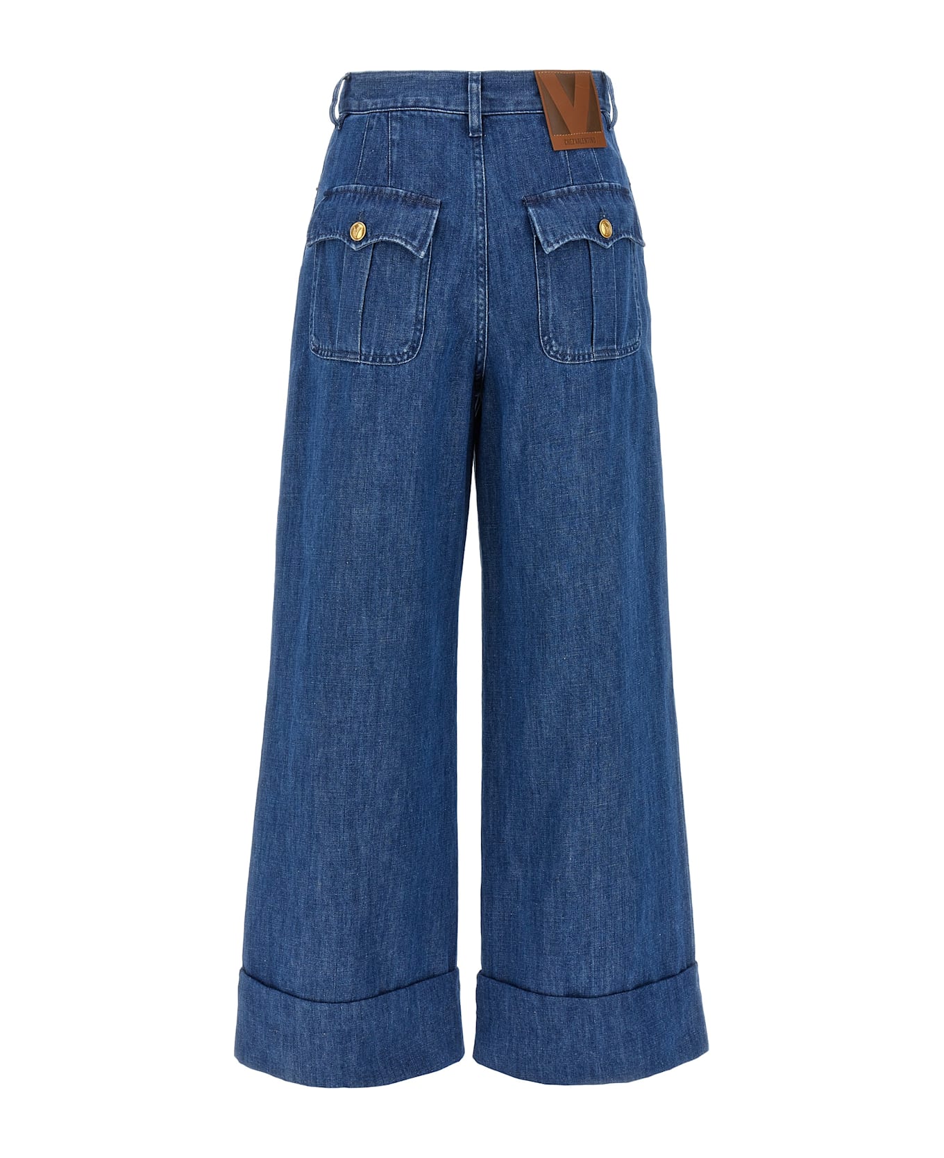 Valentino Garavani Wide Leg Jeans - Blue