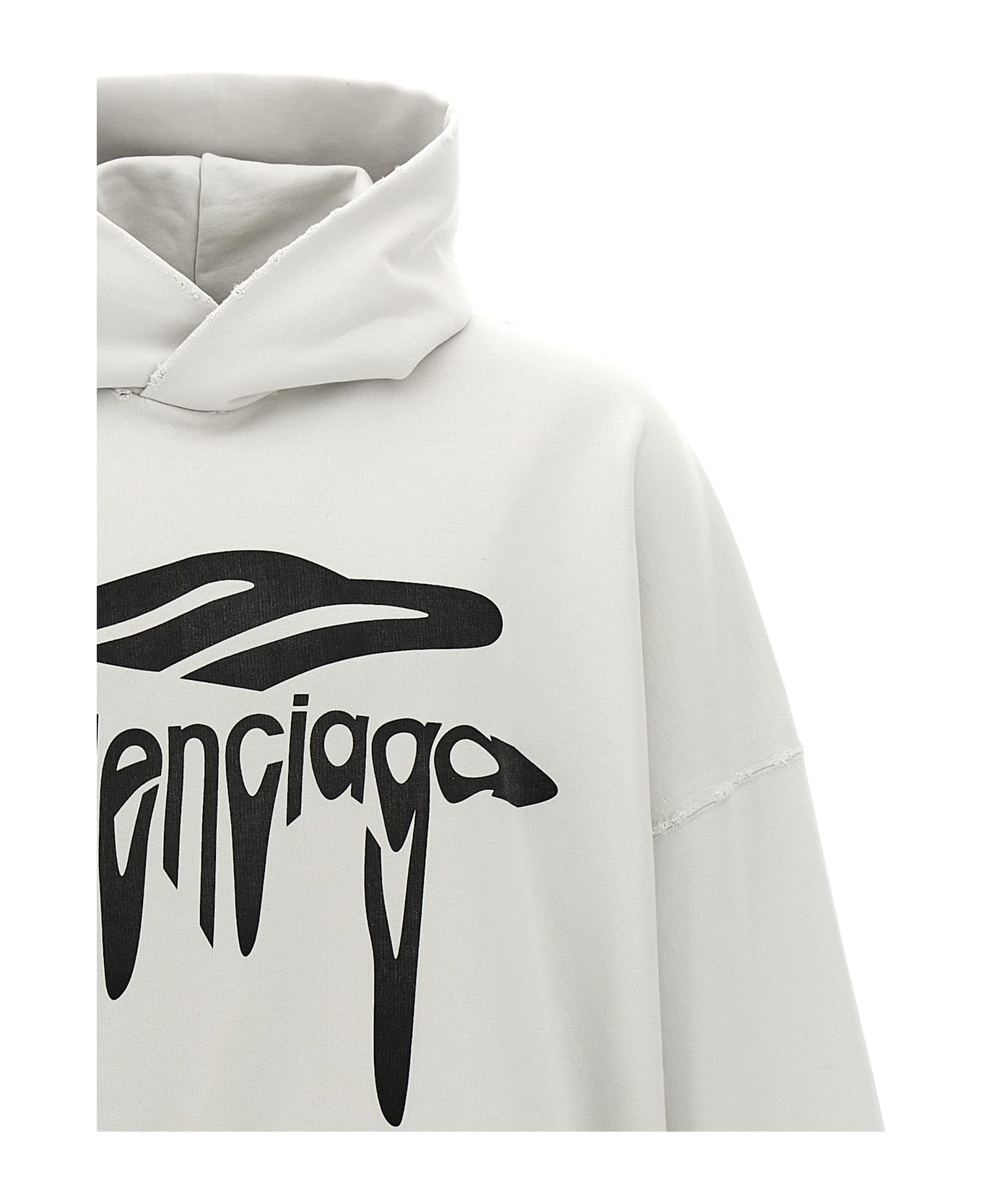 Balenciaga '3b Liquefied' Hoodie - DIRTYWHITEBLACK