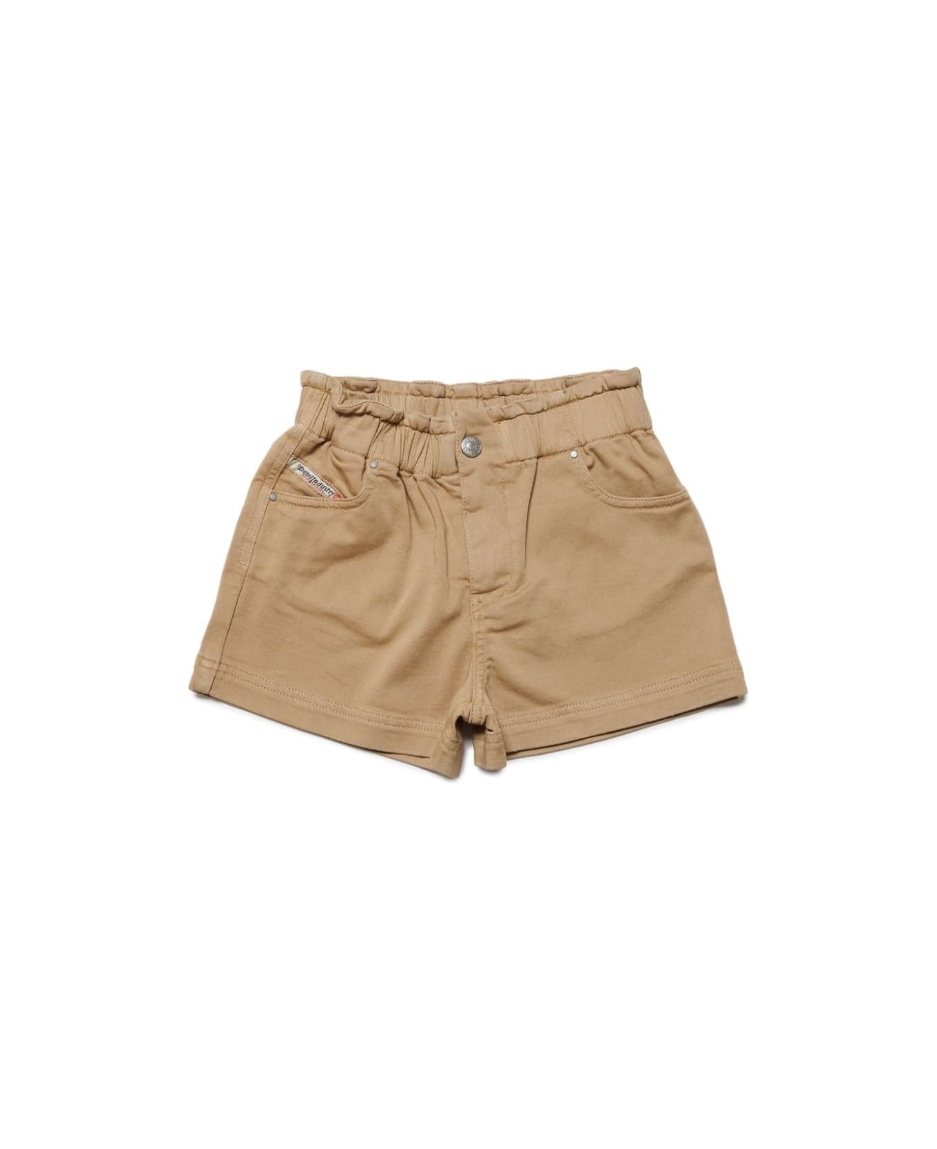 Diesel Shorts Con Applicazione - Beige