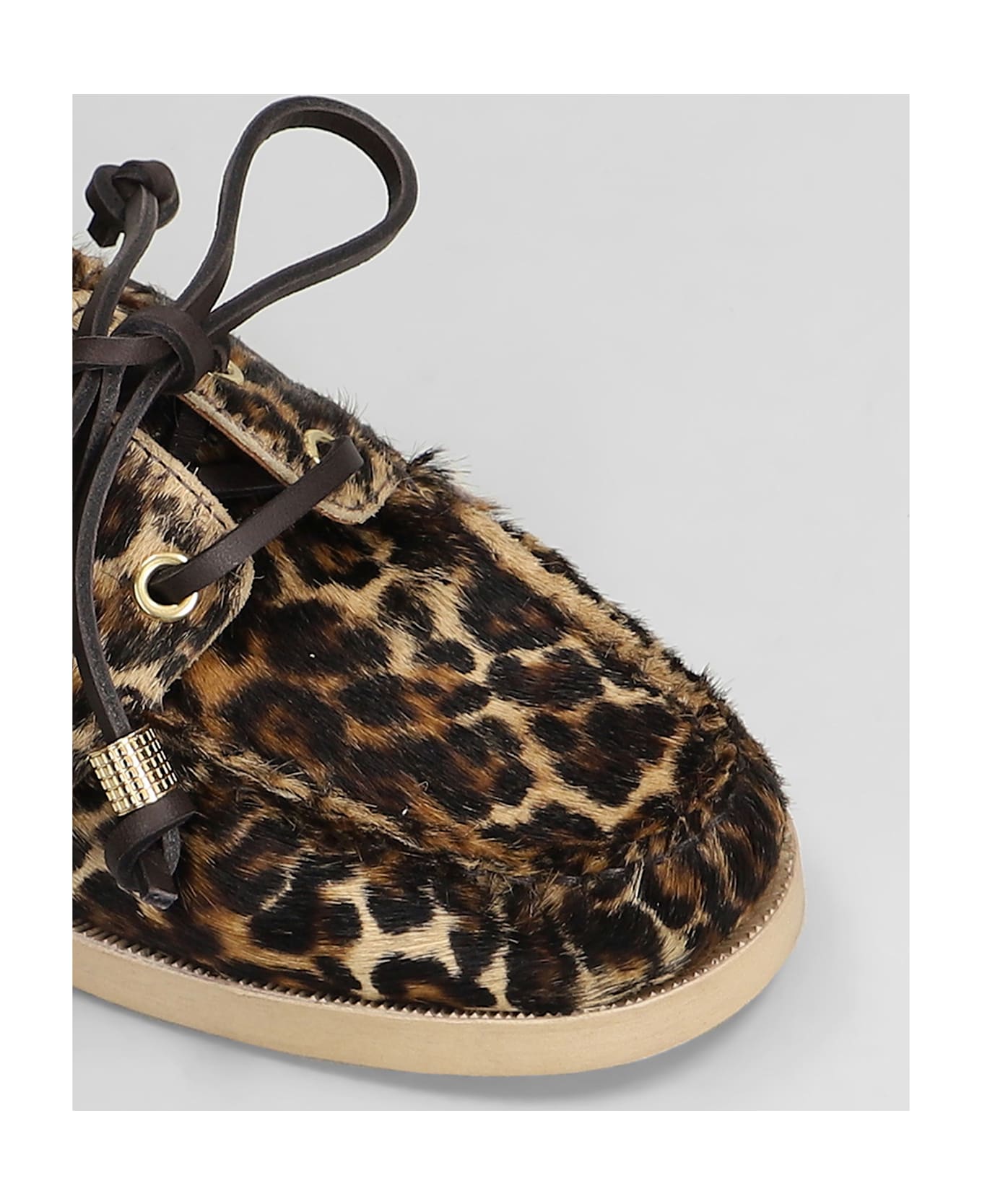 Golden Goose Boat Loafers In Animalier Pony Skin - Animalier