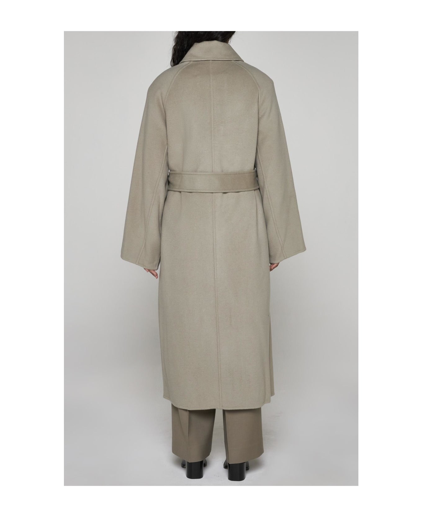 Ami Alexandre Mattiussi Wool And Cashmere Coat - Grey コート