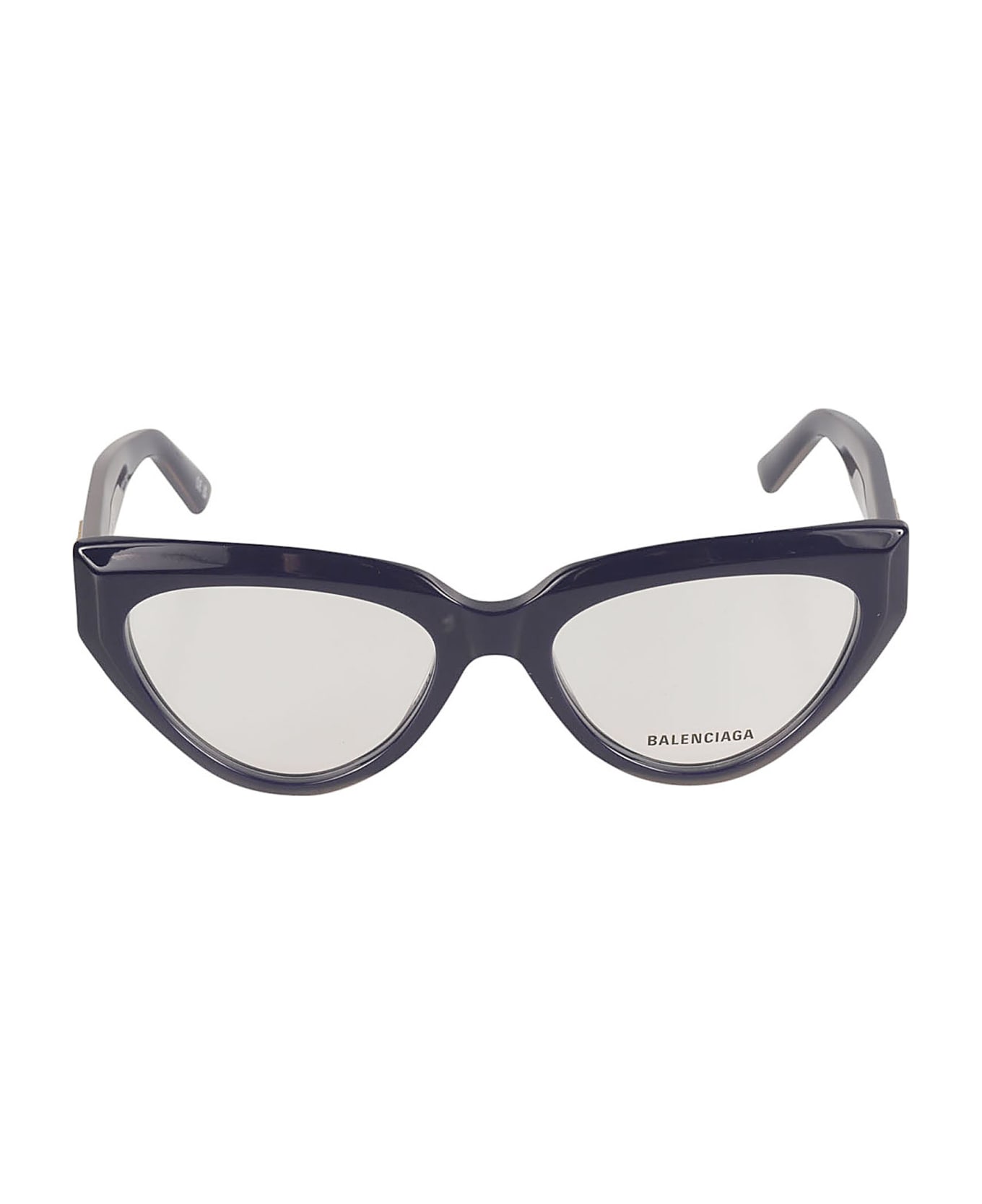 Balenciaga Eyewear Bb Plaque Cat Eye Frame Glasses - Blue/Transparent