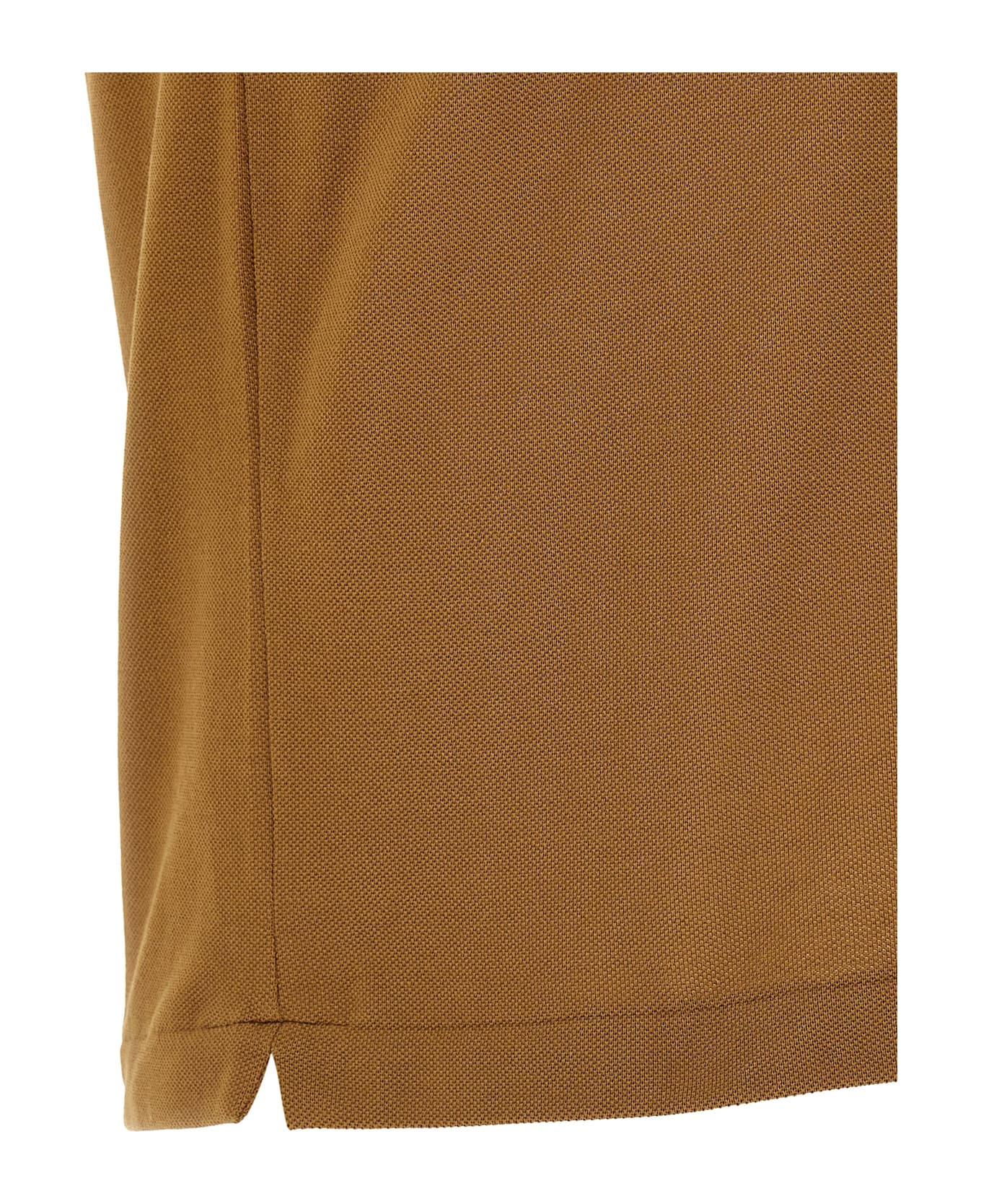 Lacoste Logo Patch Polo Shirt - Brown