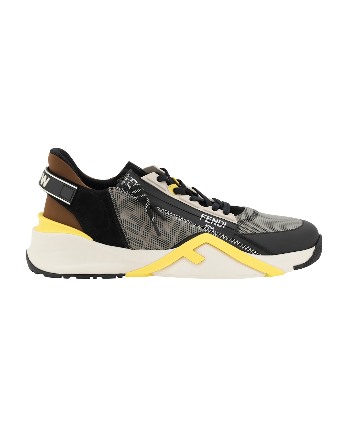 Fendi Flow Sneakers - Tort Olive+ner+limon