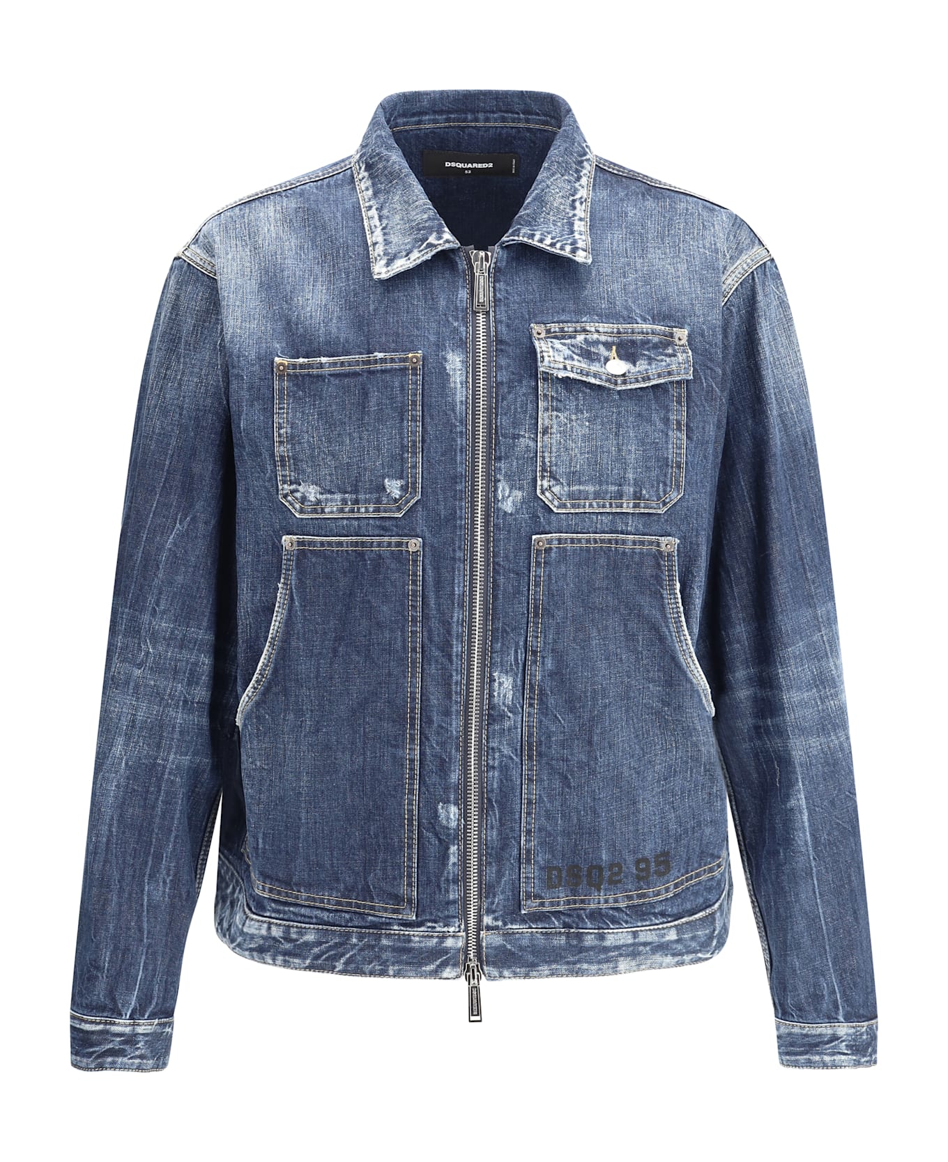 Dsquared2 Carpenter Jean Jacket - Navy Blue