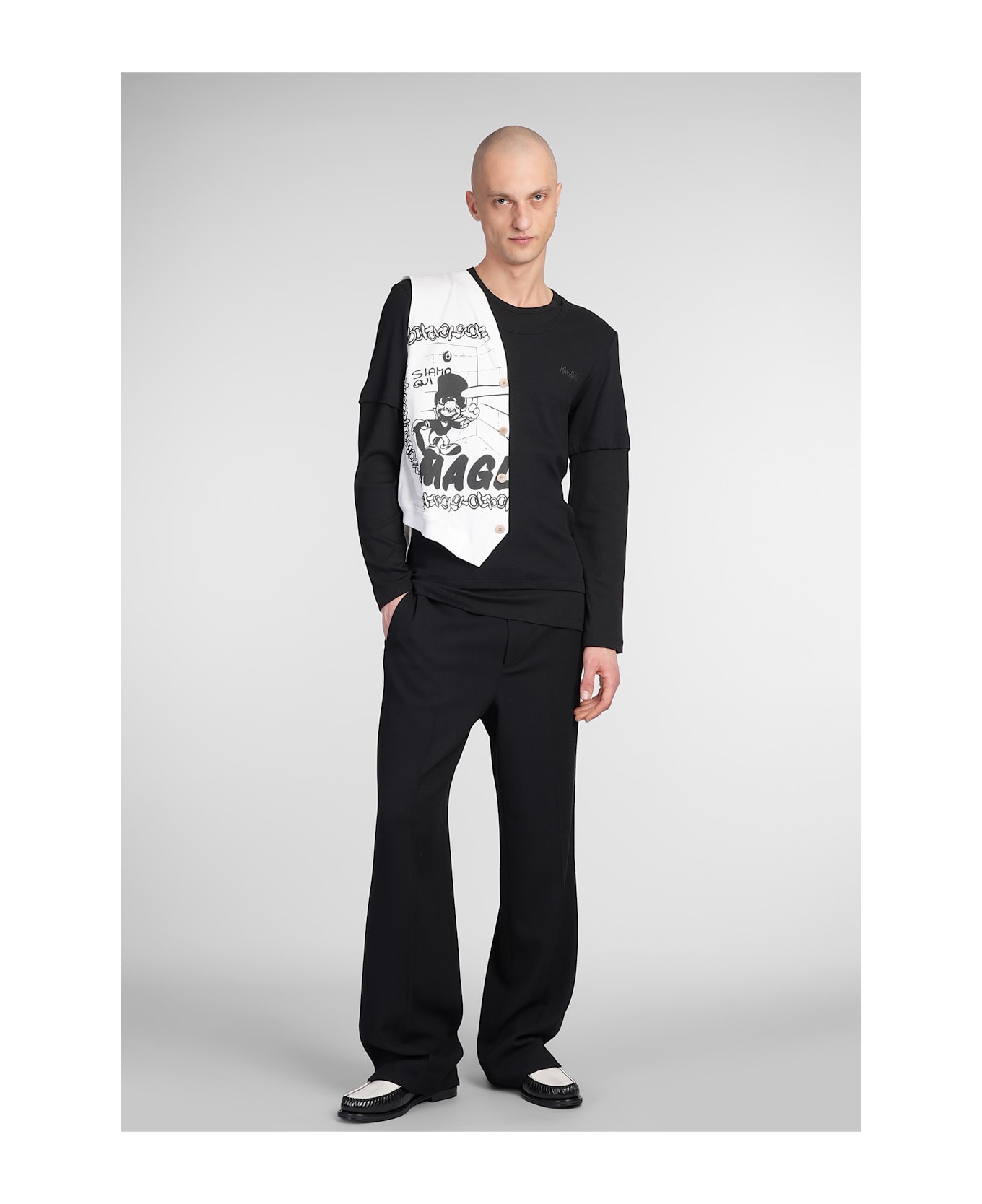 Magliano T-shirt In Black Cotton - black
