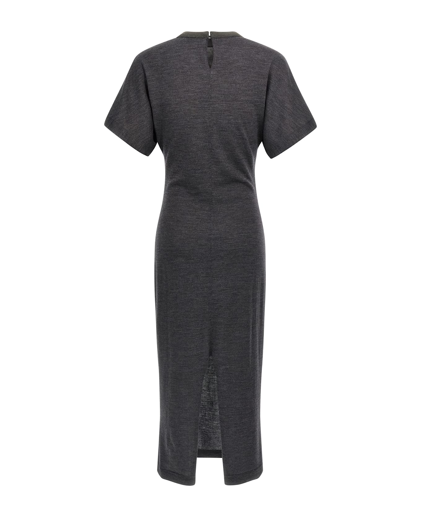 Brunello Cucinelli Wool Dress - Gray