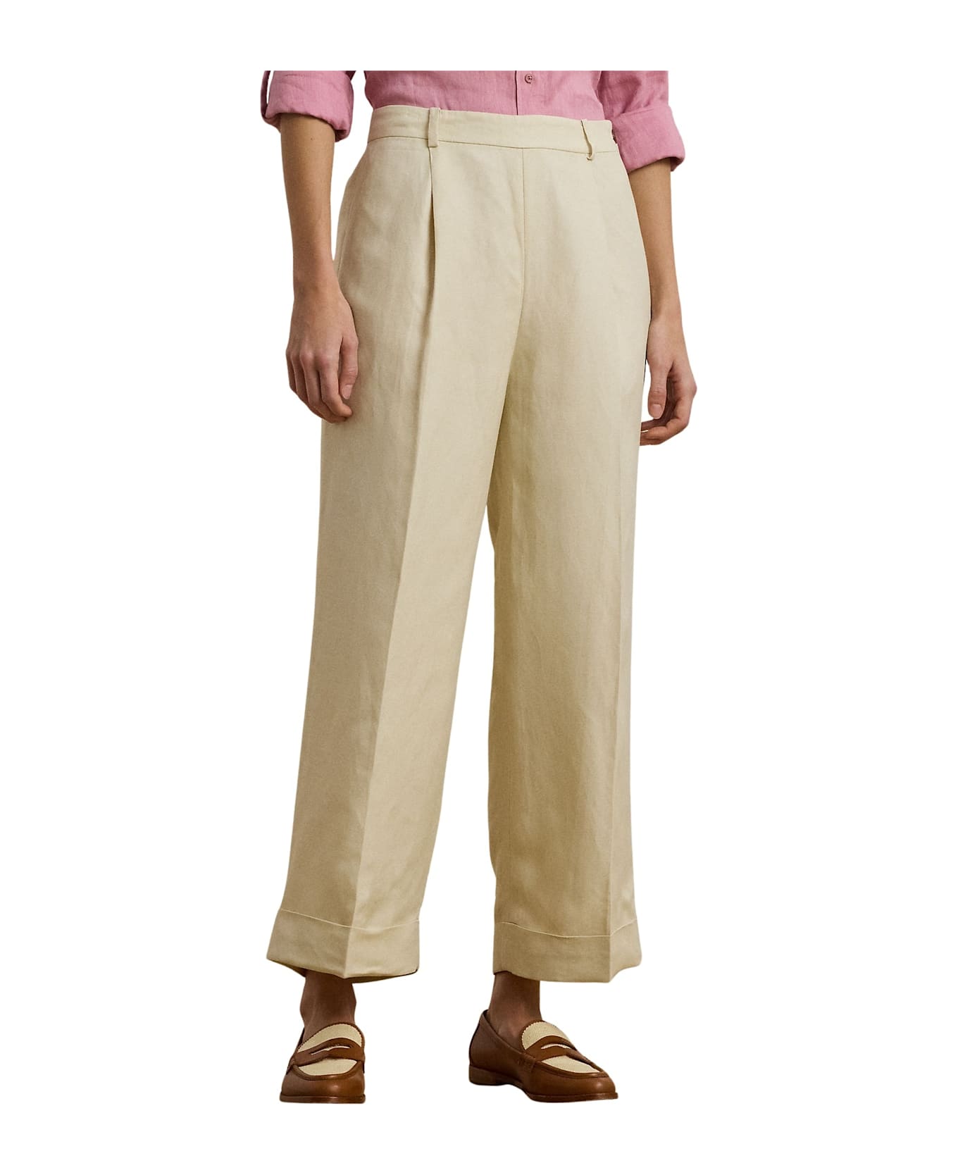 Ralph Lauren Yaitlee Ankle Pleated - Ivory Beige