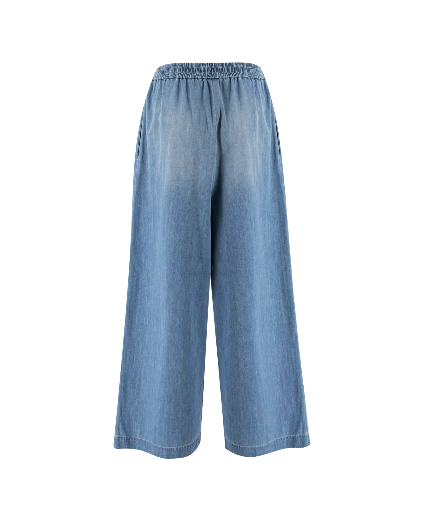 Fabiana Filippi Denim Wide Leg Pants - Light Blue