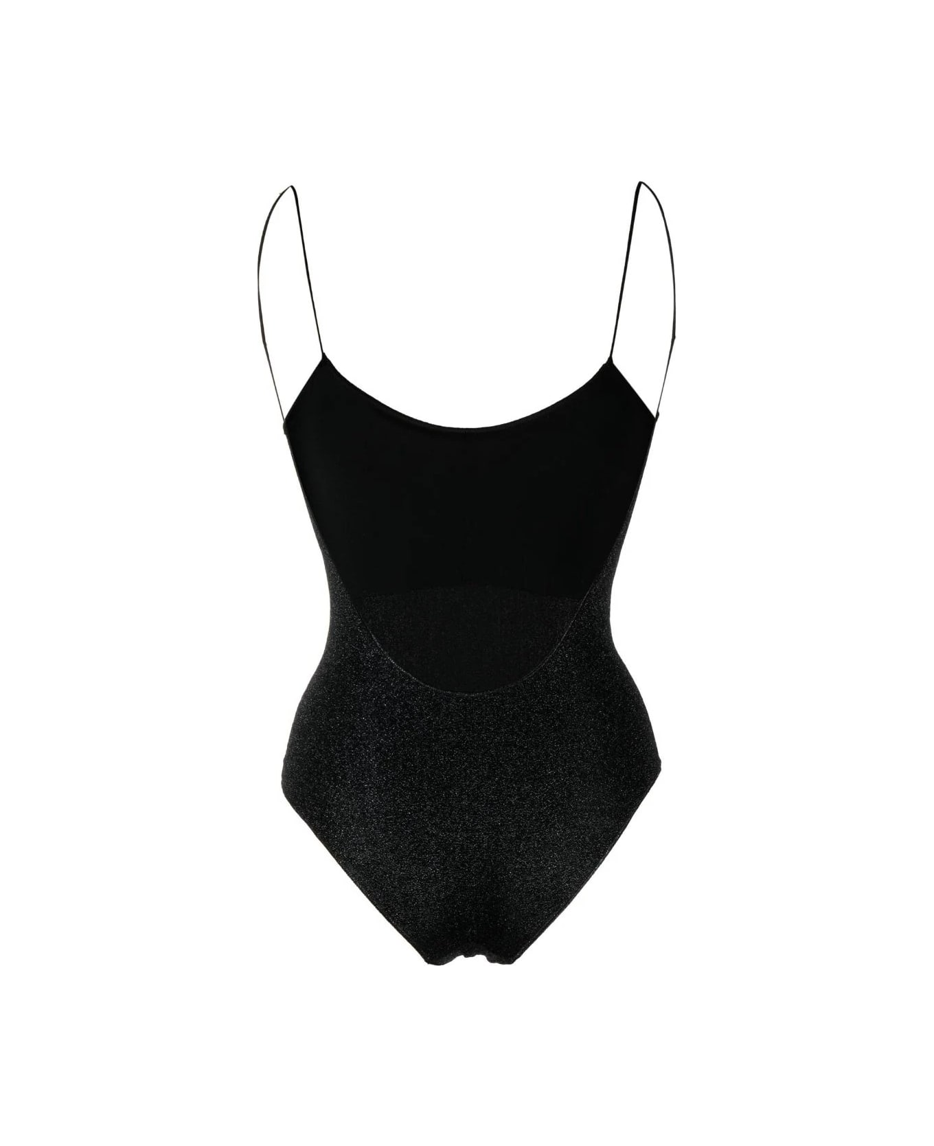 Oseree Black Lumiere Maillot One-piece Swimsuit - Black ワンピース