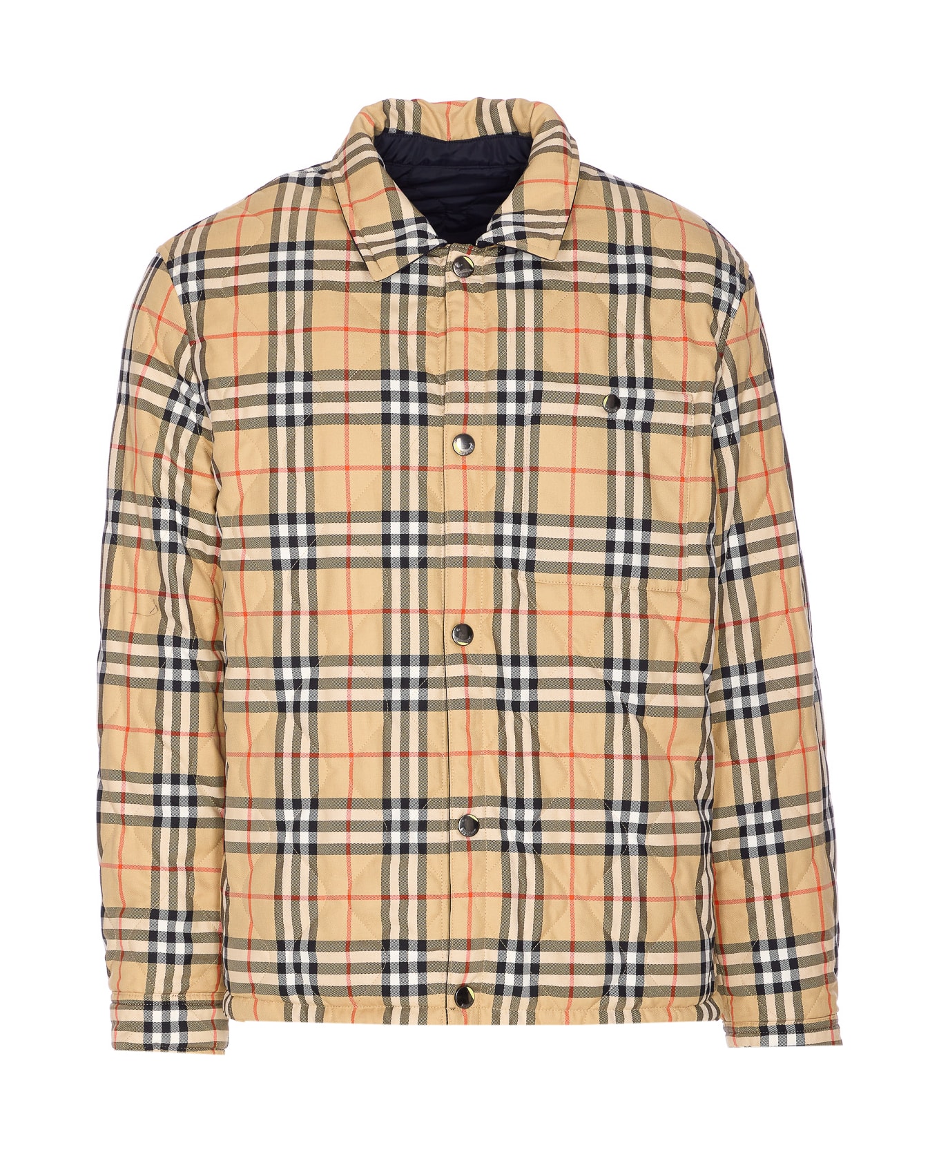 Burberry Check Reversible Brighton Jacket - Blue