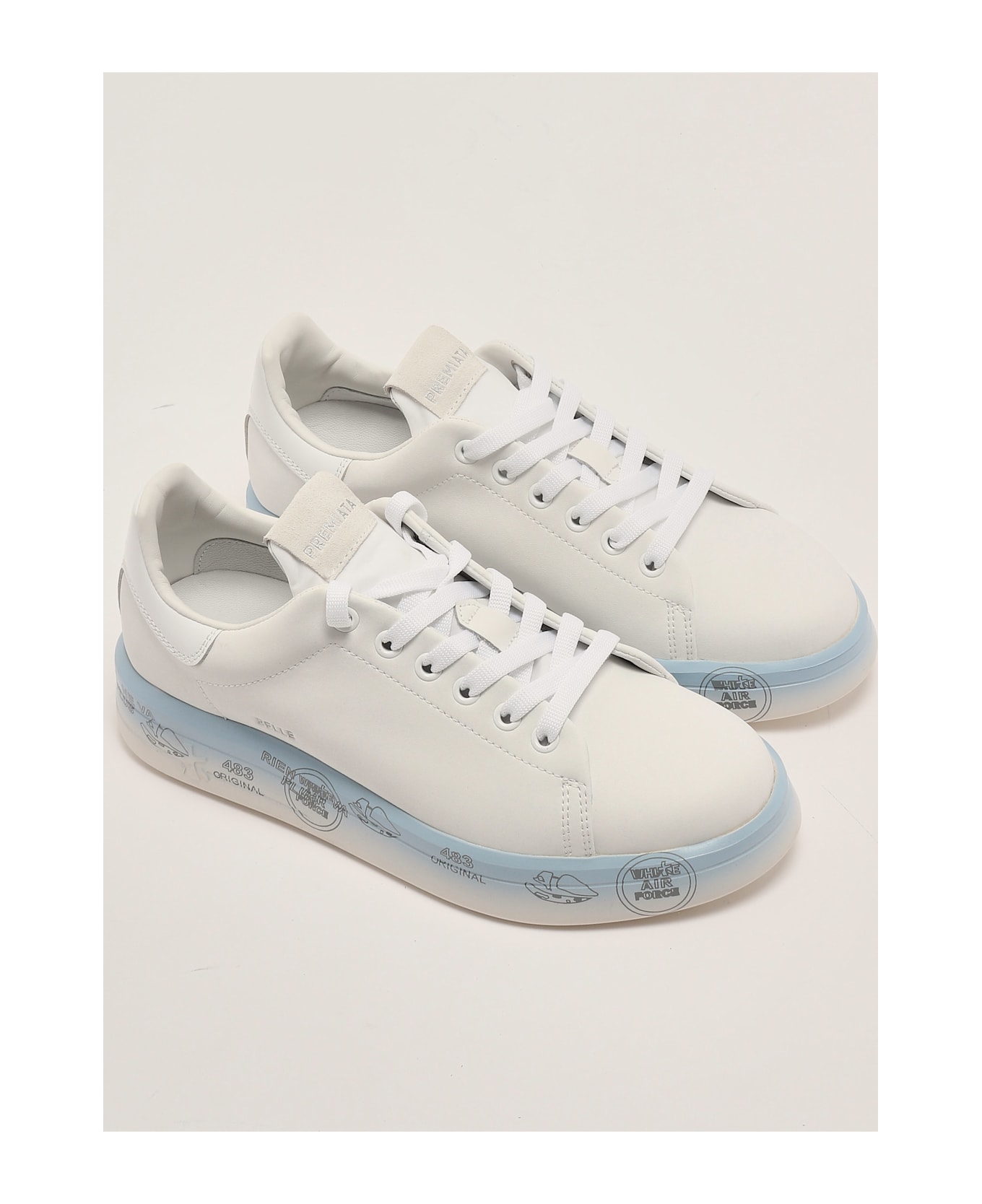 Premiata Belle Sneaker - BIANCO CELESTE