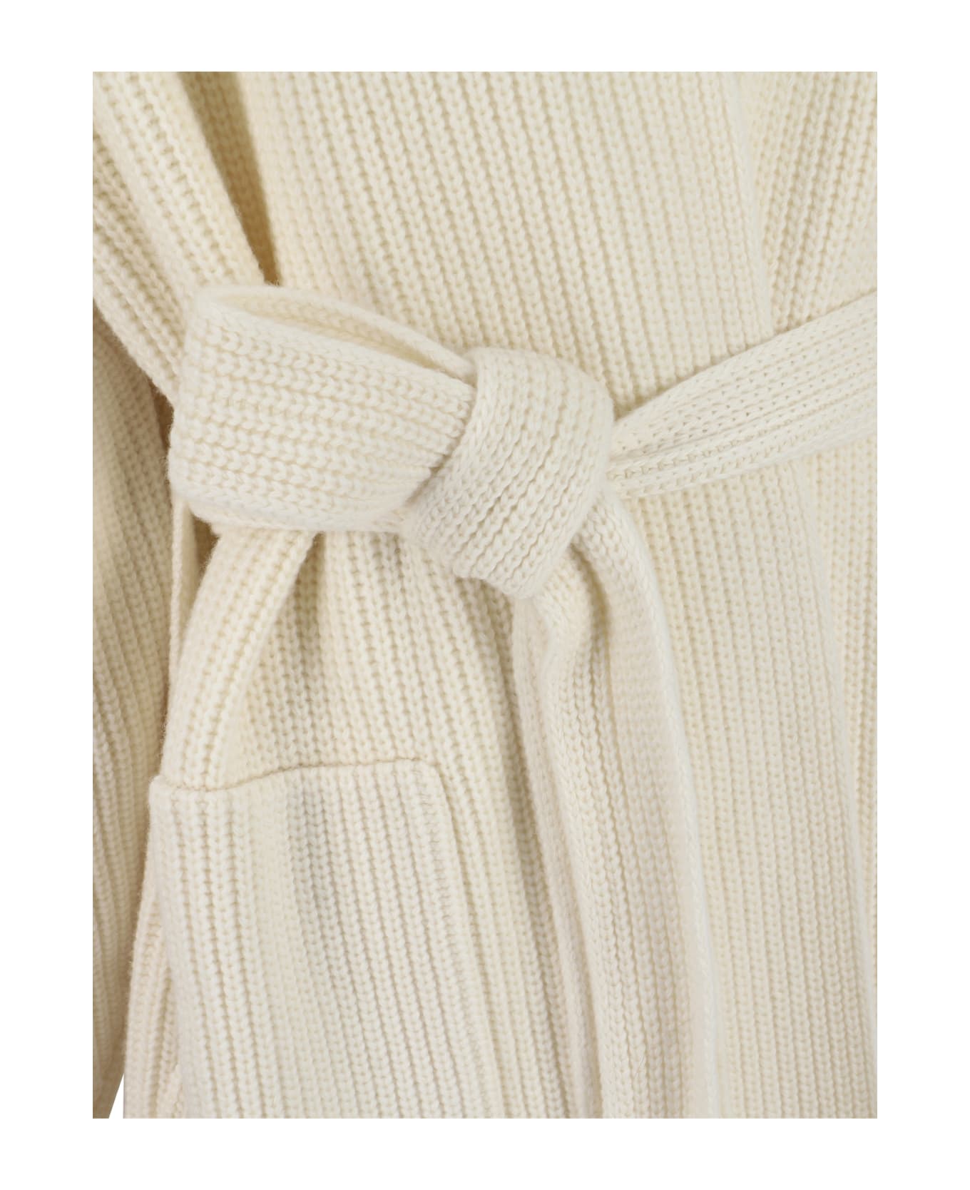 Sa Su Phi E.r. Long Coat Cardigan - Ivory