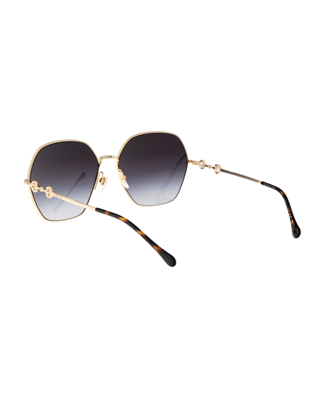 Gucci Eyewear Gg1335s Sunglasses - 001 GOLD GOLD GREY