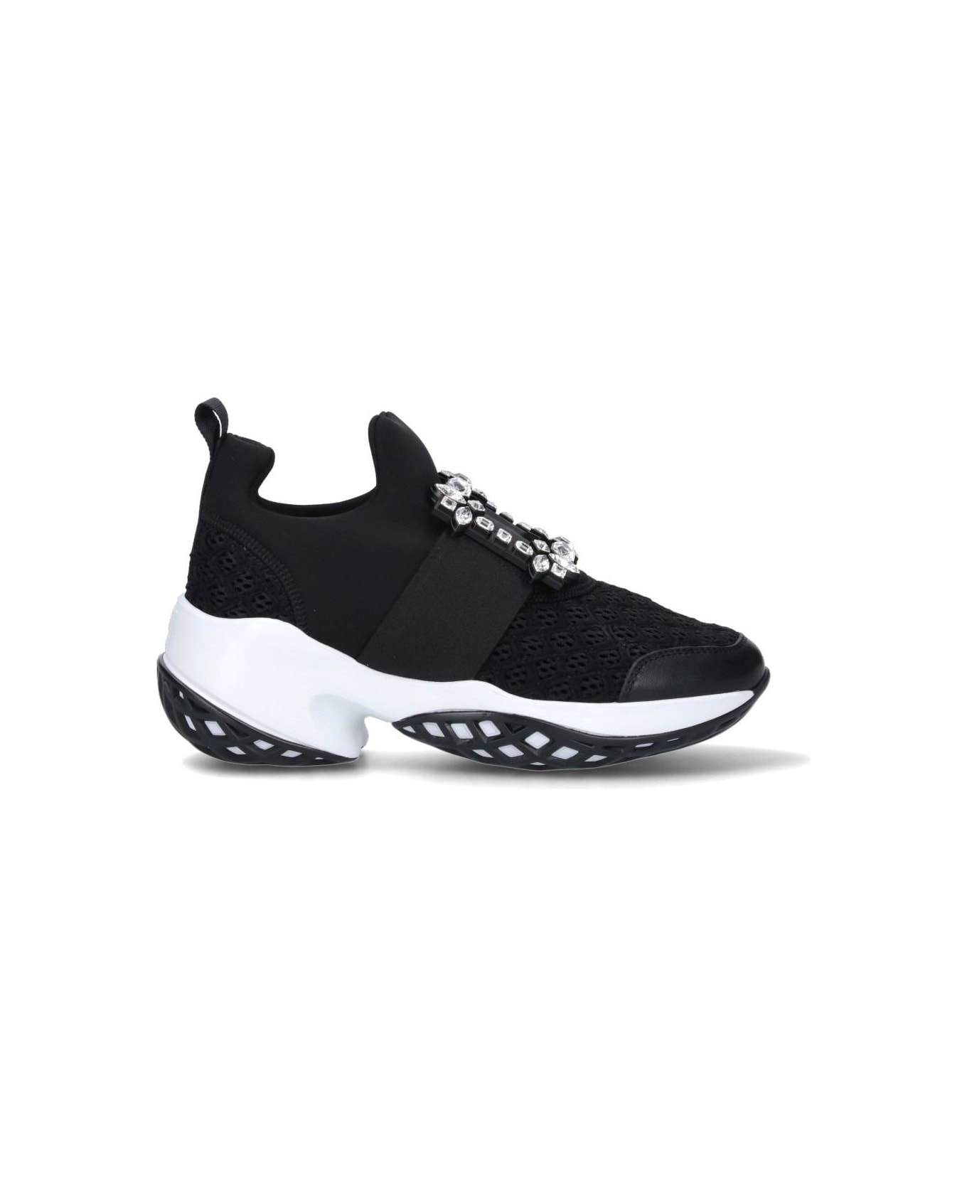 Roger Vivier 'viv' Run' Sneakers - Black