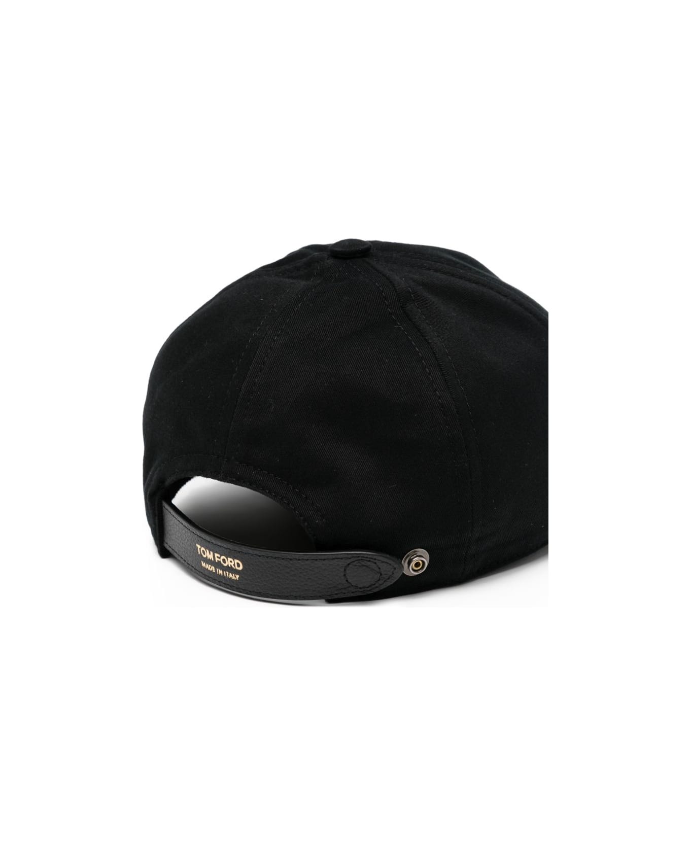 Tom Ford Logo Canvas Baseball Cap - Black