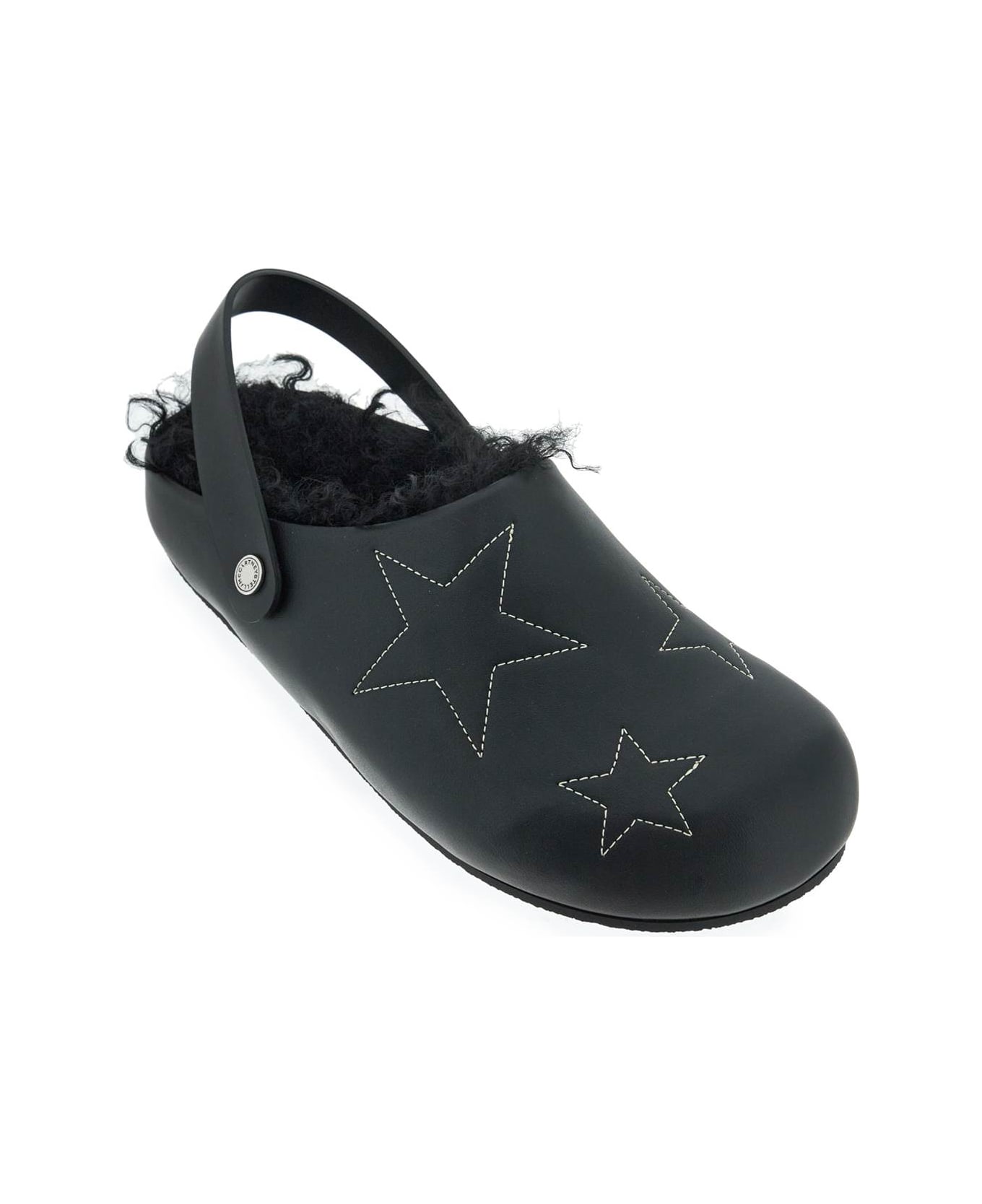 Stella McCartney Black Alter Mat Elyse Slippers - Black