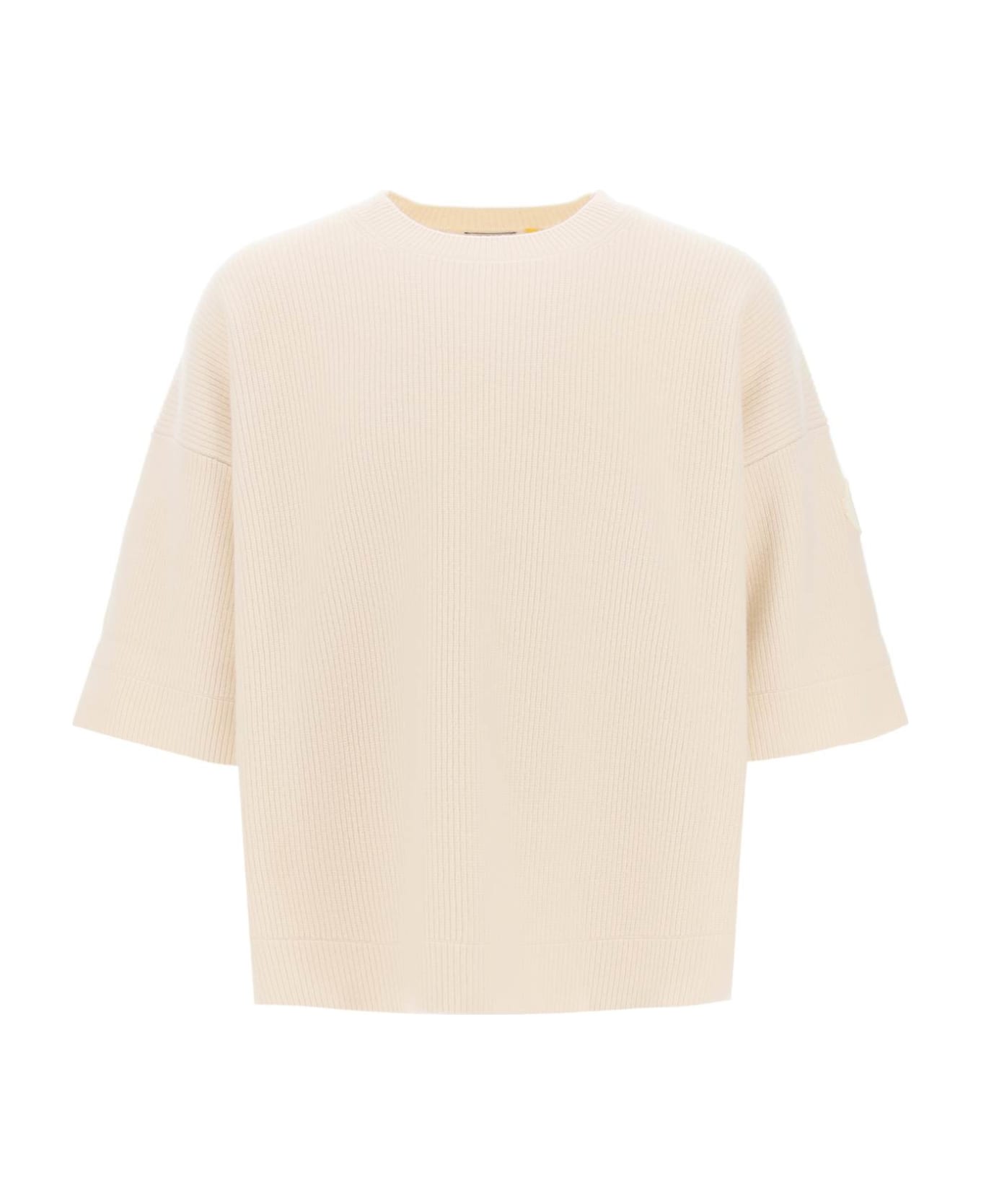 Moncler Genius Short-sleeved Wool Sweater - White ニットウェア