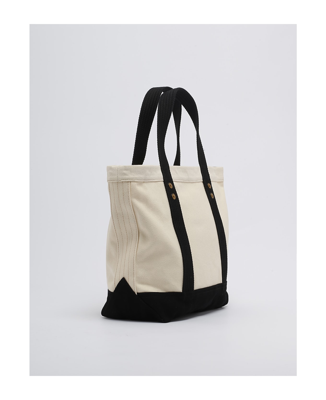 Polo Ralph Lauren Canvas Shopping Bag - ECRU'-NERO