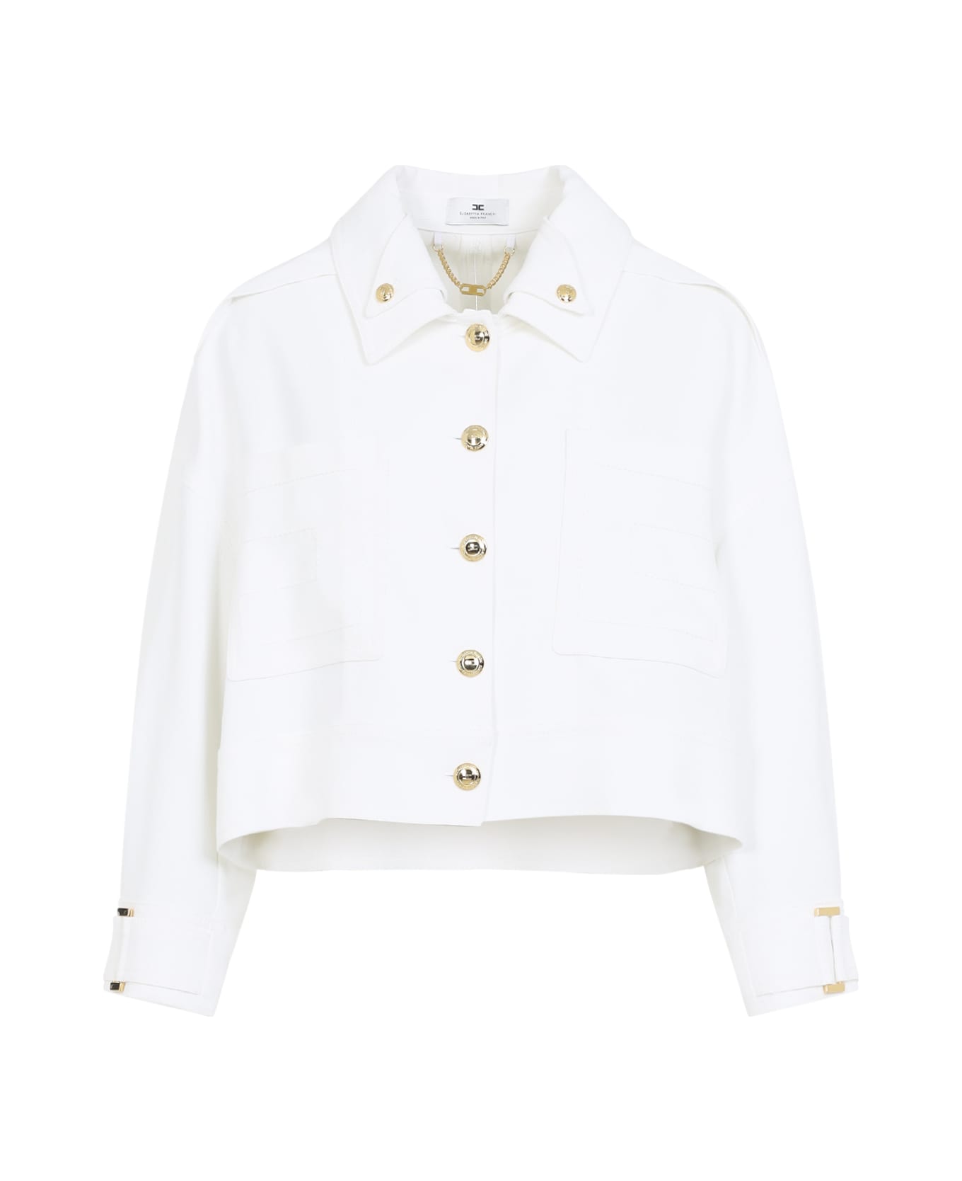 Elisabetta Franchi Boxy Jacket - Avorio