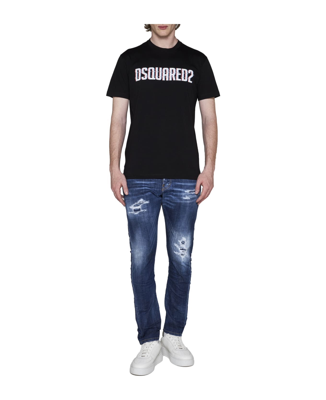 Dsquared2 Surfer Gang Rave Slouch T-shirt - 900 シャツ