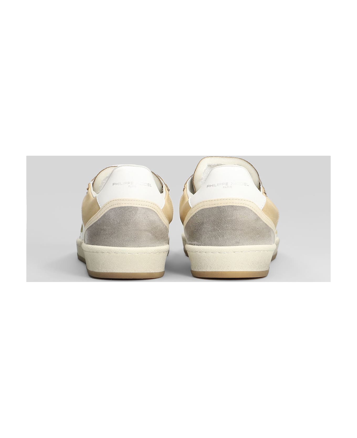 Philippe Model Pgal Low Sneakers In White Leather - white