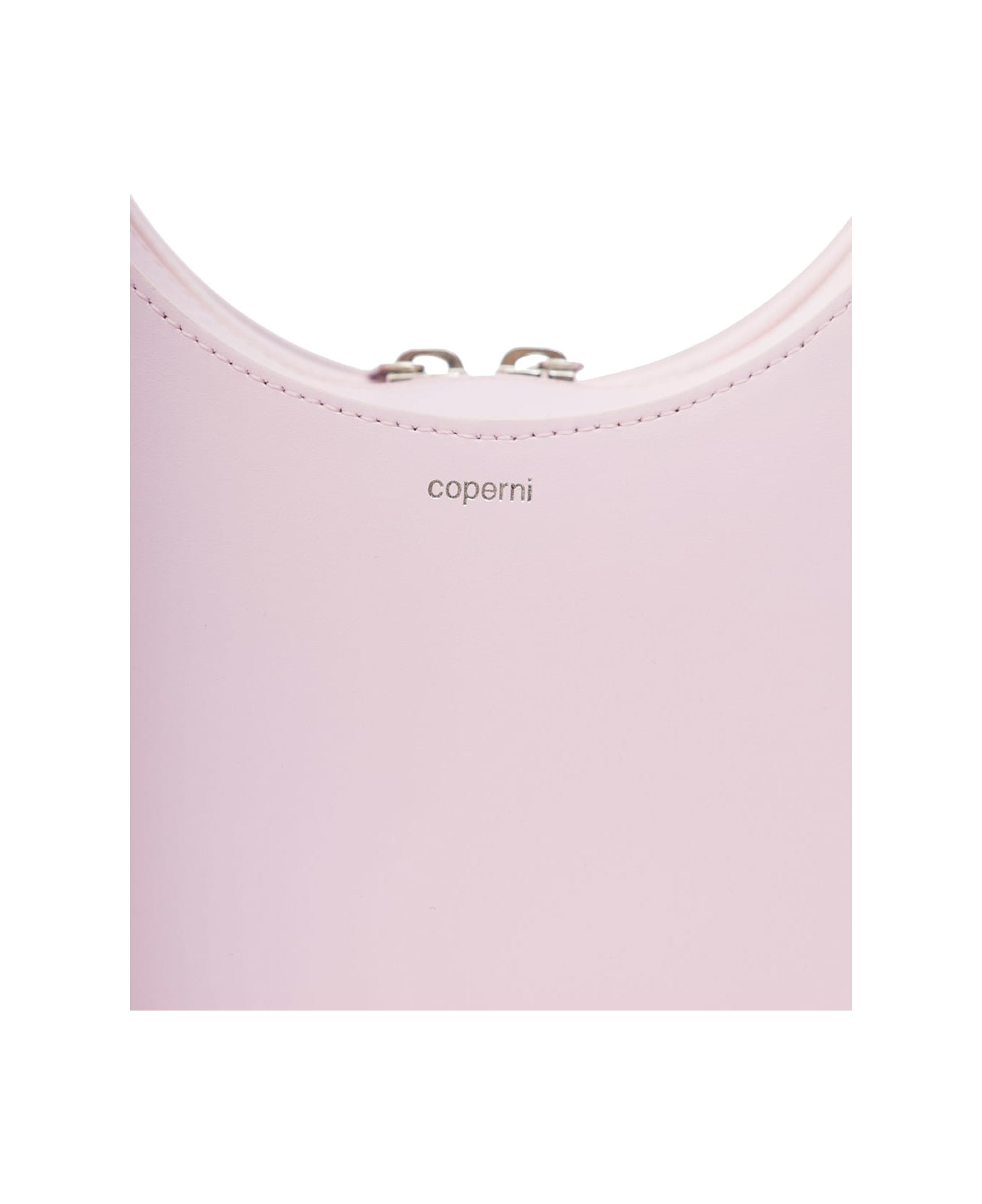 Coperni 'mini Swipe' Pink Handbag With Logo Detail In Leather Woman - Pink