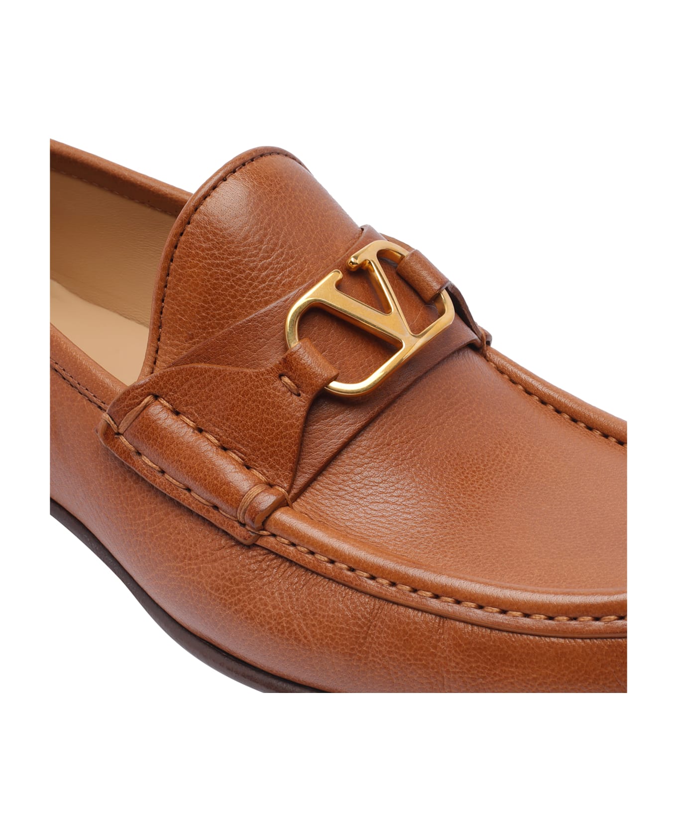 Valentino Garavani Vlogo Signature Loafers - Brown