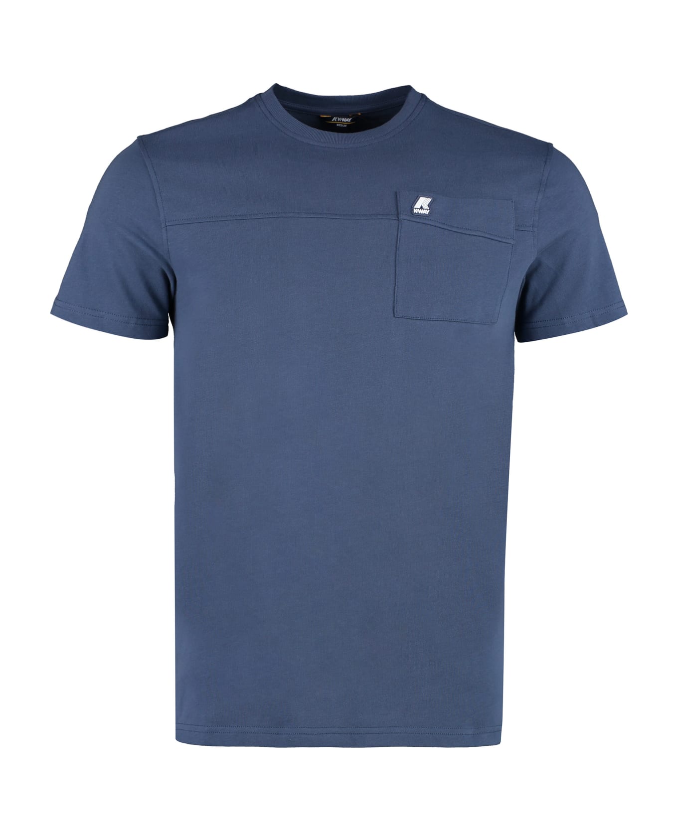 K-Way Logo Cotton T-shirt - blue