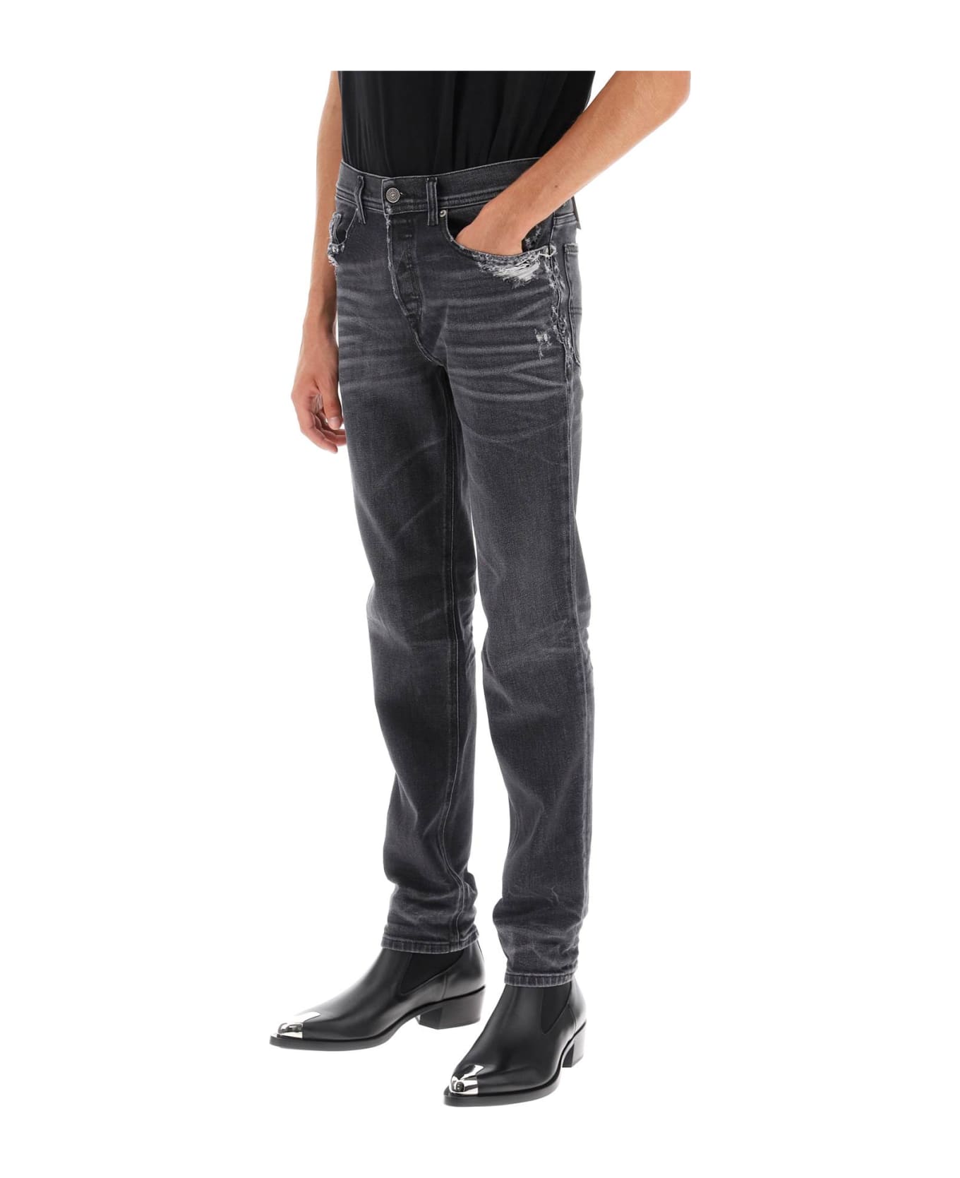 Diesel 023 D-finitive Regular Fit Jeans - BLACK DENIM (Grey)