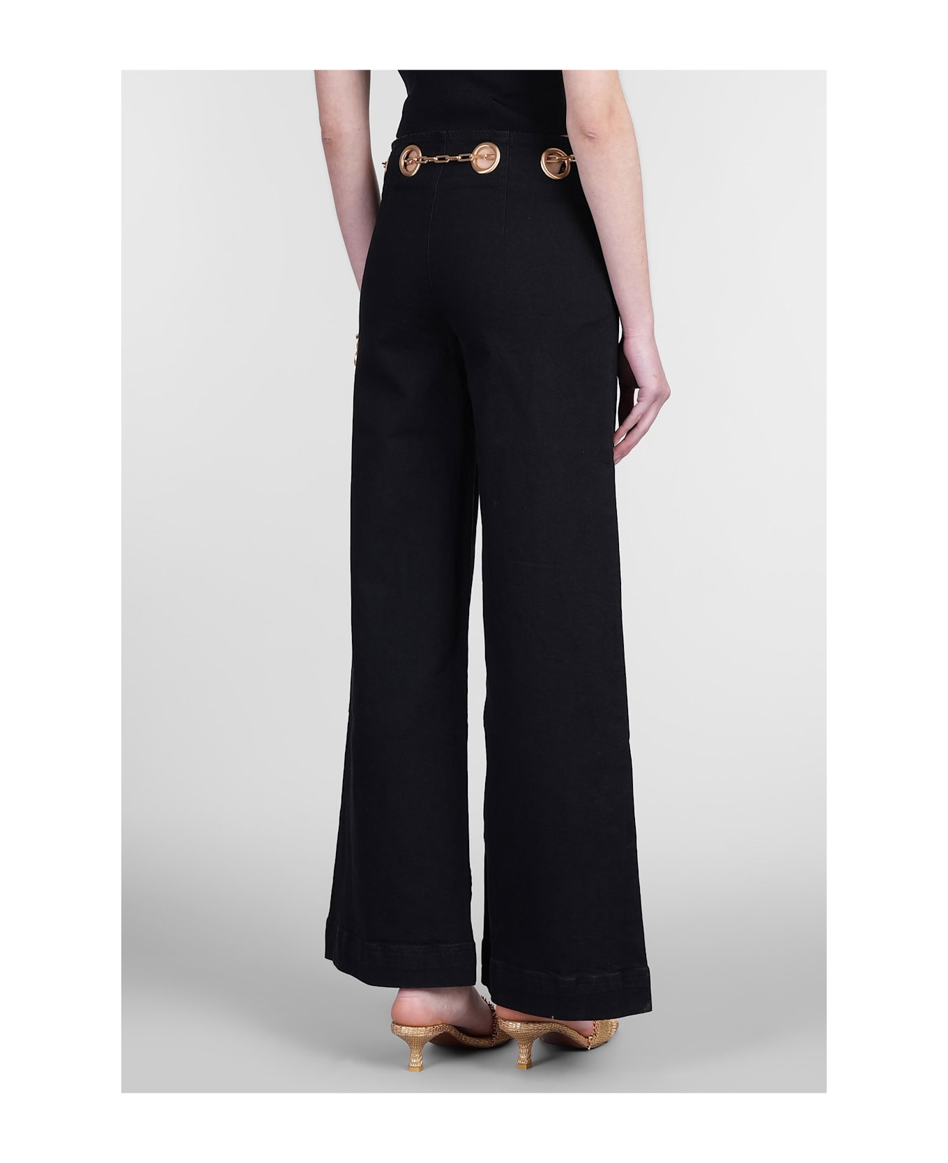 Cult Gaia Sydney Pants In Black Cotton - black