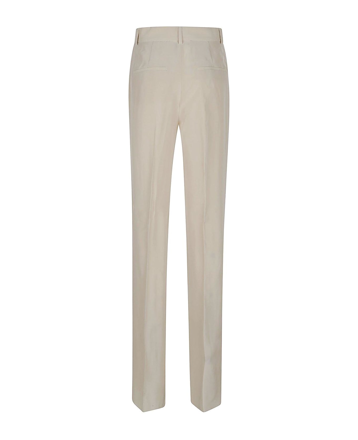 SportMax Orario Pleat Detailed Pants - BEIGE