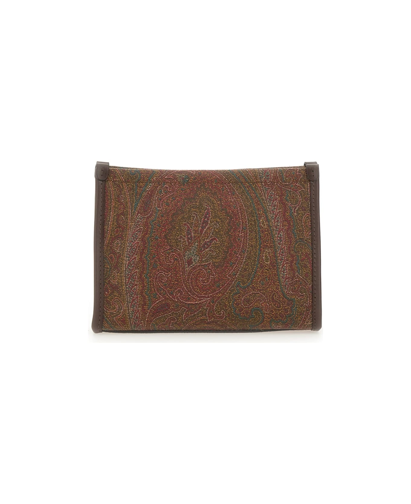 Etro Pouch "arnica" With Pegasus - BROWN