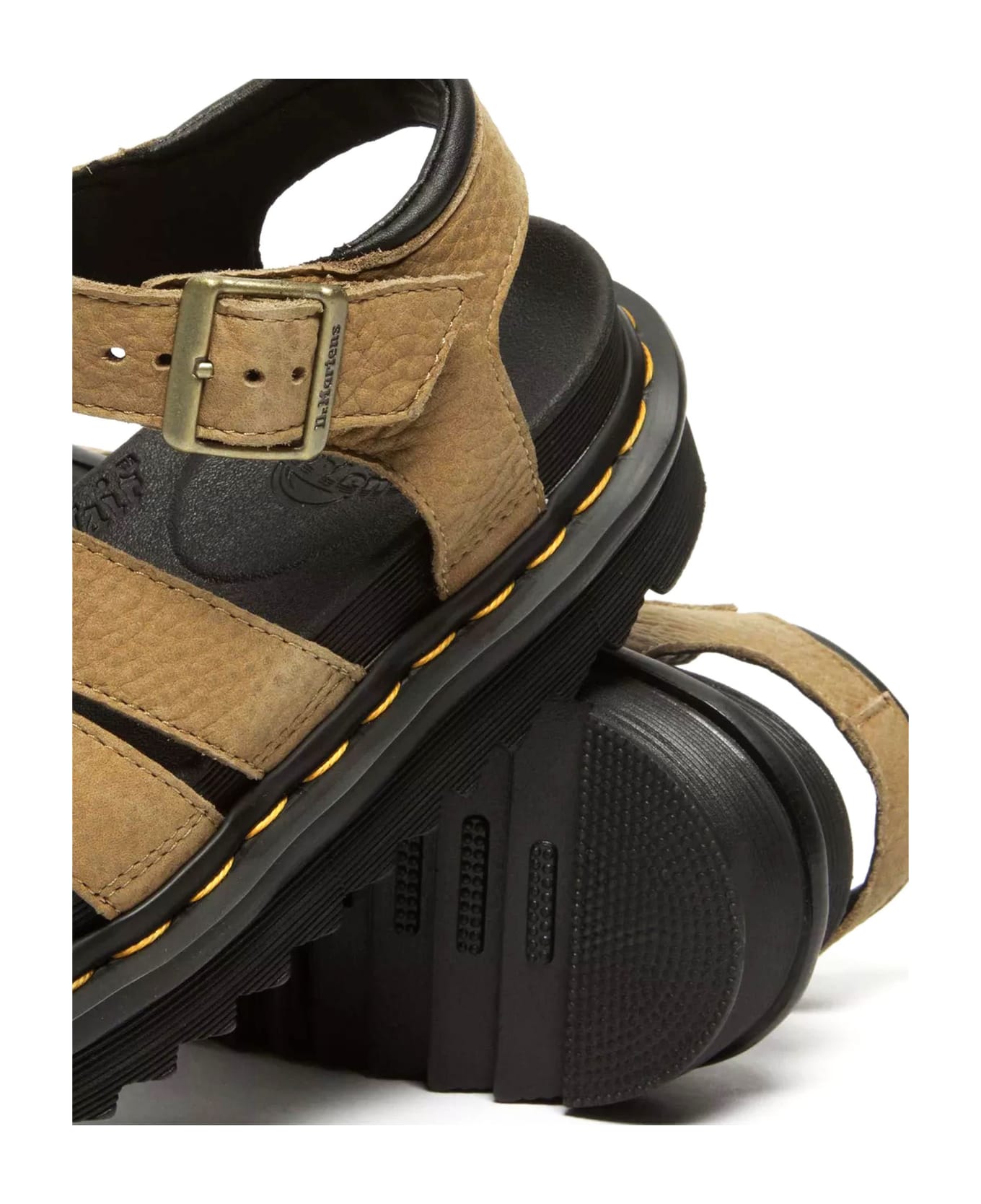Dr Martens★BLAIRE TUMBLED NUBUCK LEATHER★SAVANNAH TAN Blaire Savannah Tan Tumbled Nubuck Sandal — Downes