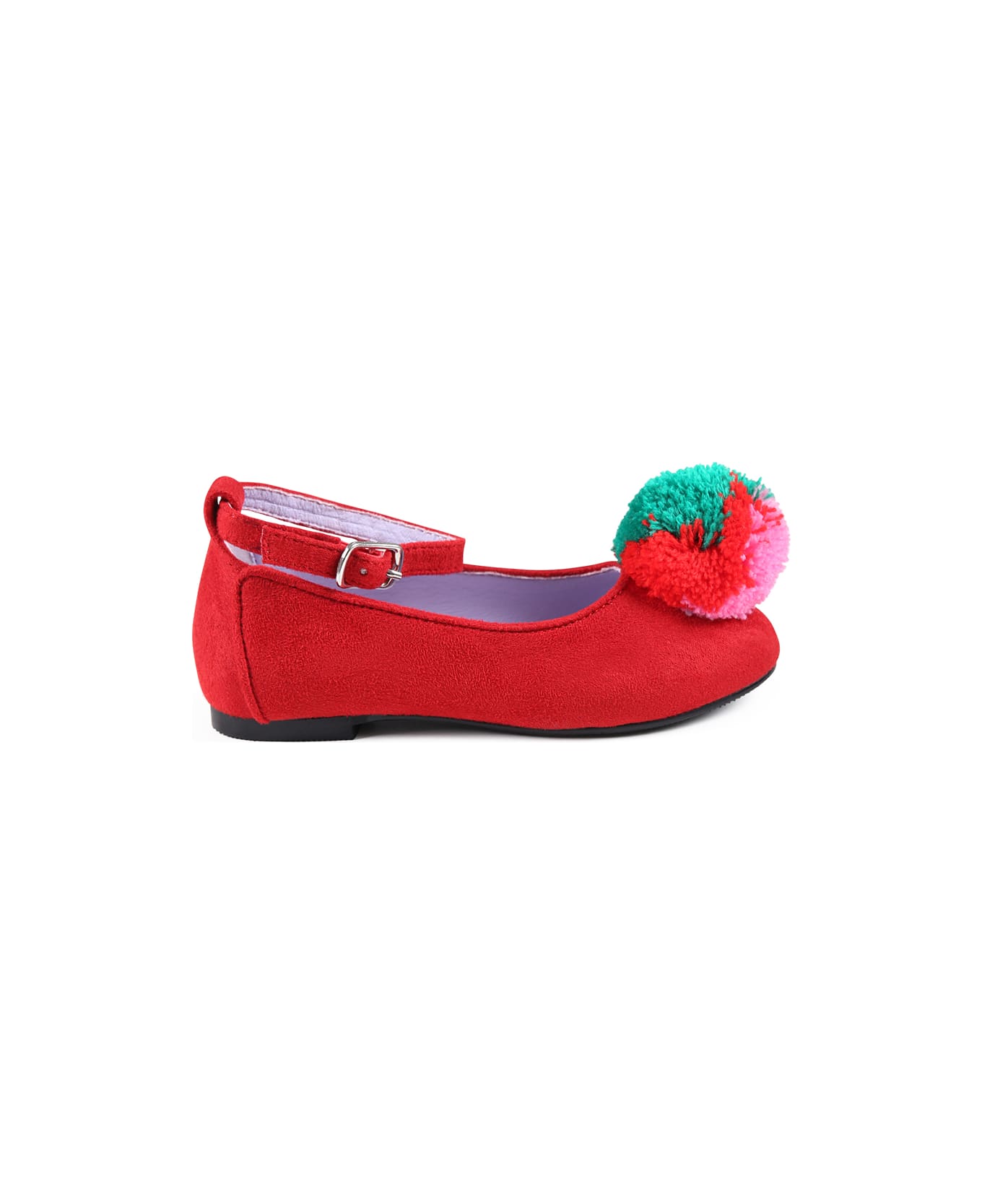 Stella McCartney Kids Red Ballet Flats For Girl - Red