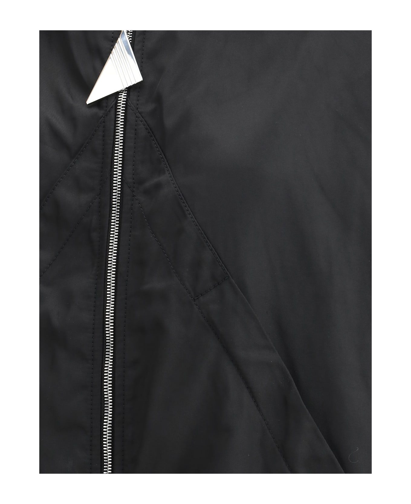 The Attico Nylon Windbreaker Jacket - Black
