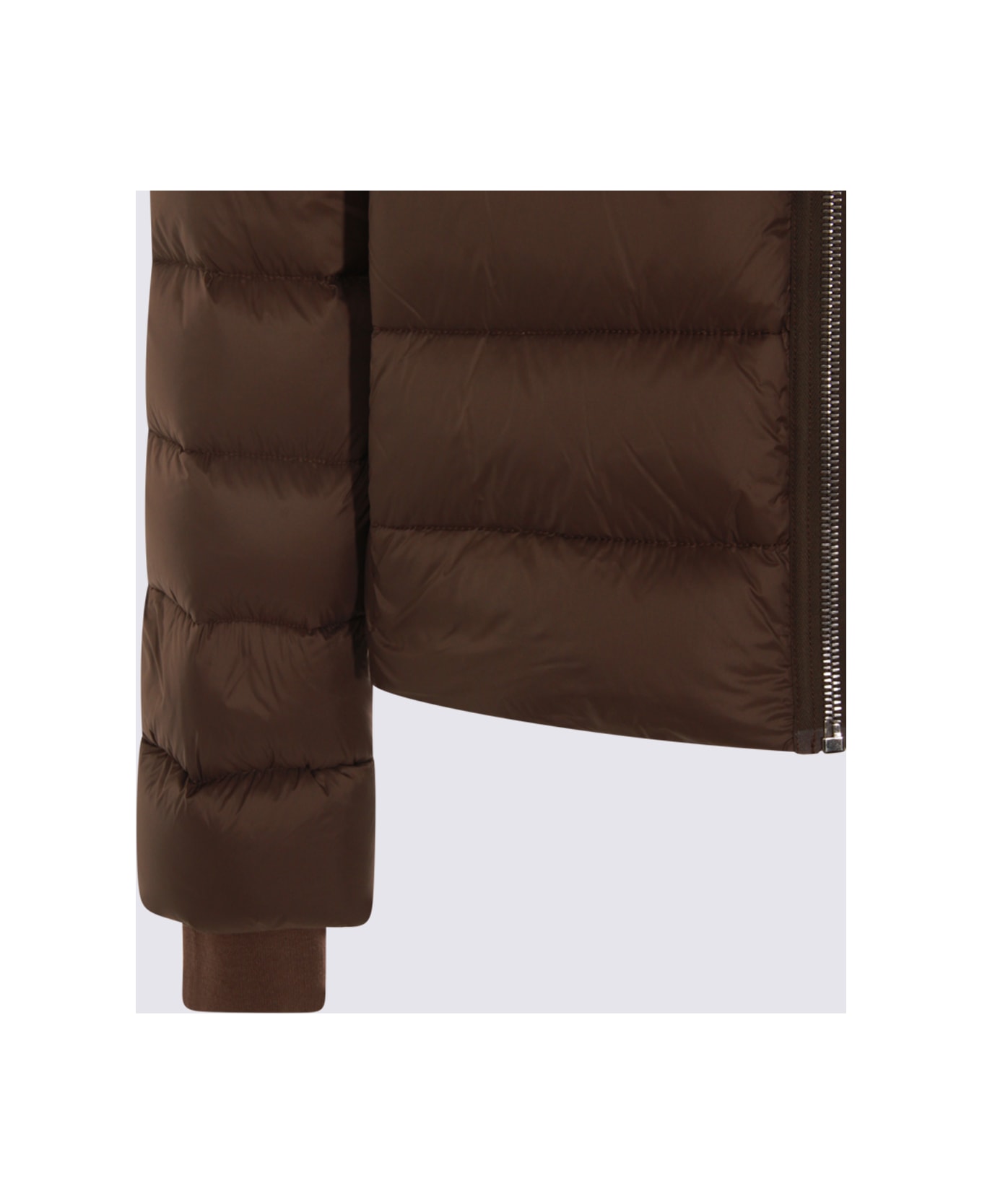 Rick Owens Brown Gimp Down Jacket - DARKDUST