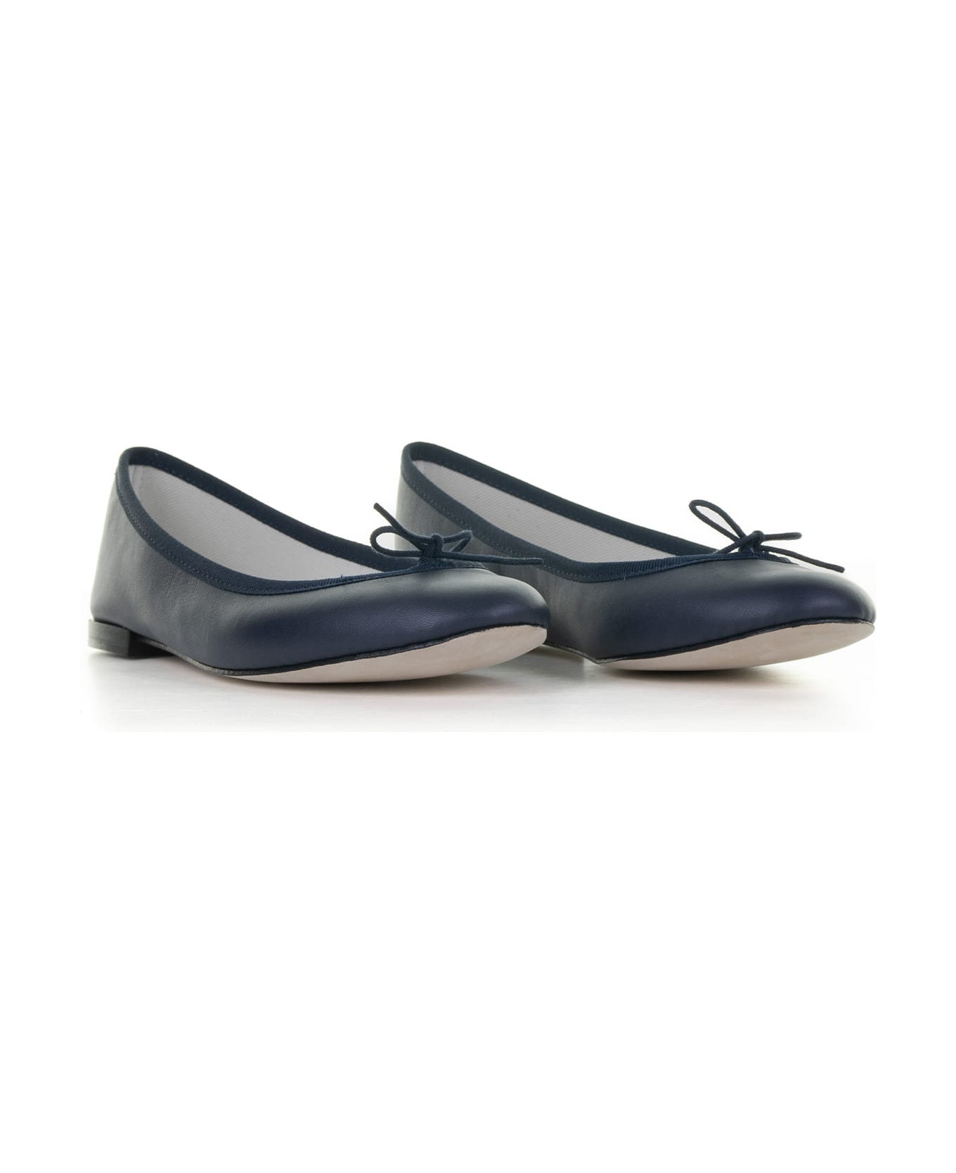 Repetto Navy Blue Leather Ballet Flat - CLASSIQUE