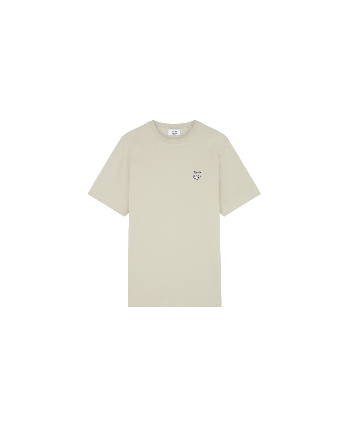 Maison Kitsuné Bold Fox Head Patch Comfort Tee Shirt - Ash Tree