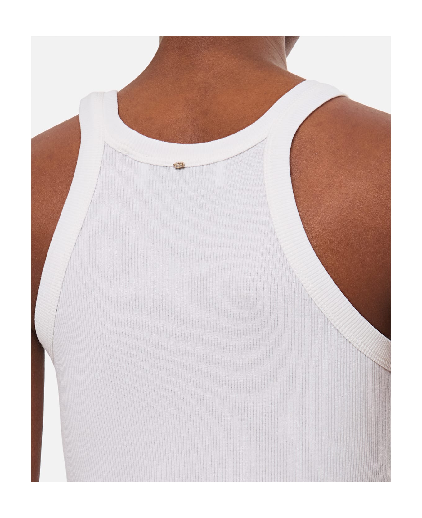 SportMax Ribbed Tank Top - White