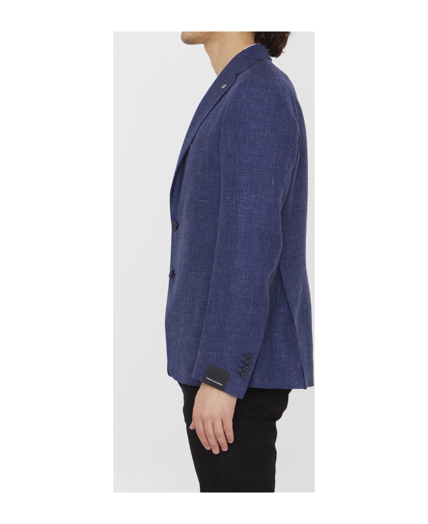 Tagliatore Linen And Wool Jacket - BLUE